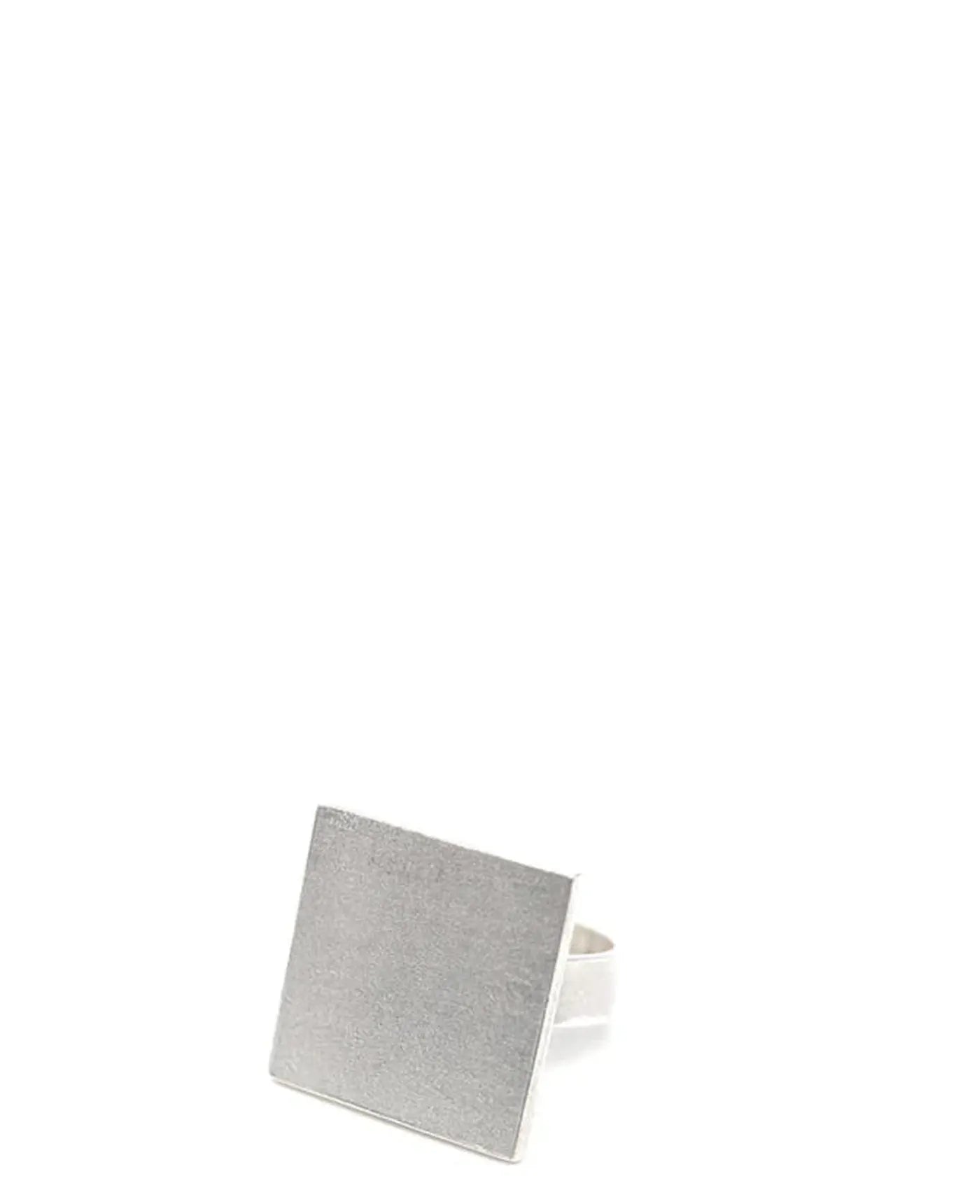 Amna Shariff Silver Silver Square Ring - CULT - haider