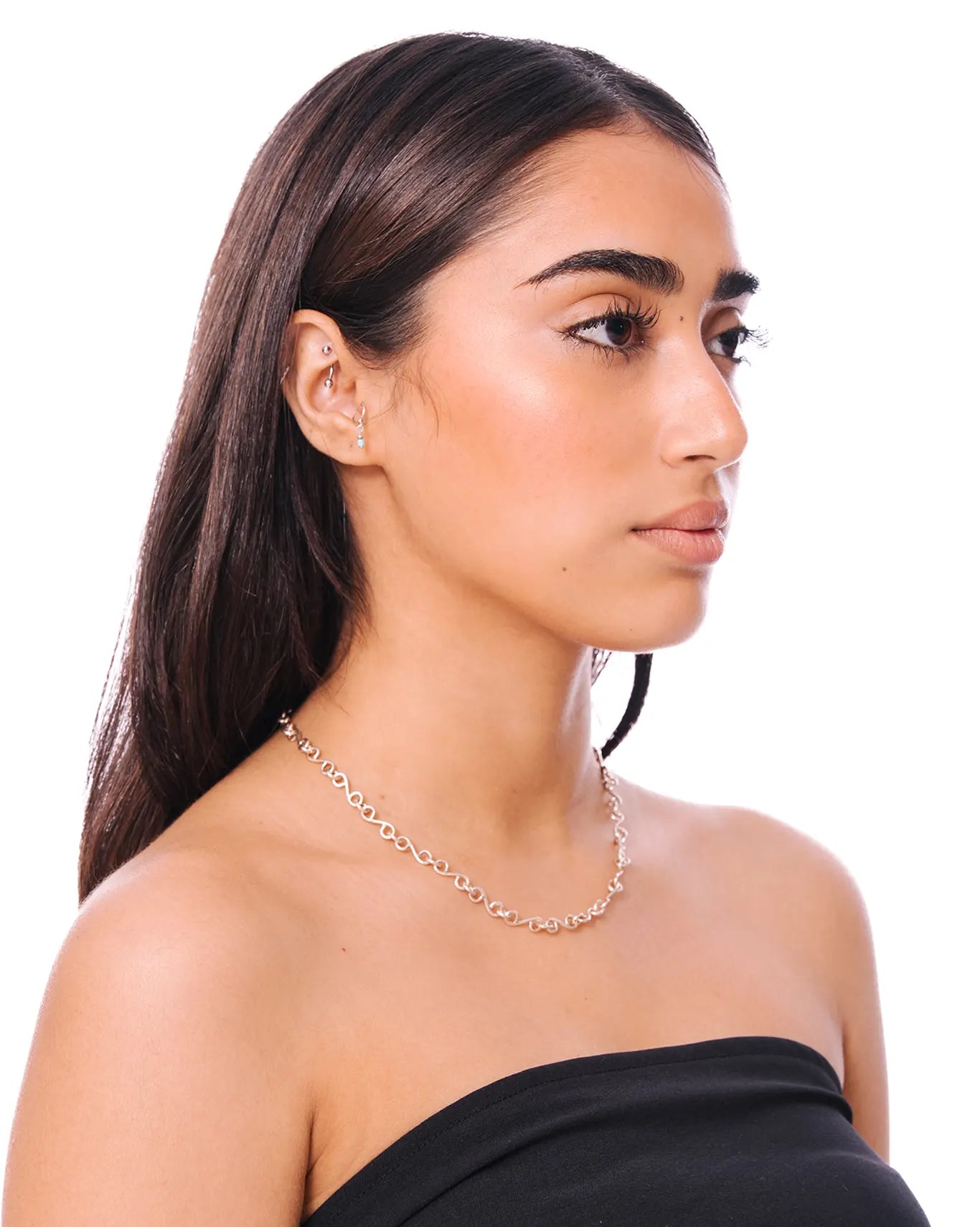 amna shariff silver s chain links cult store pakistan