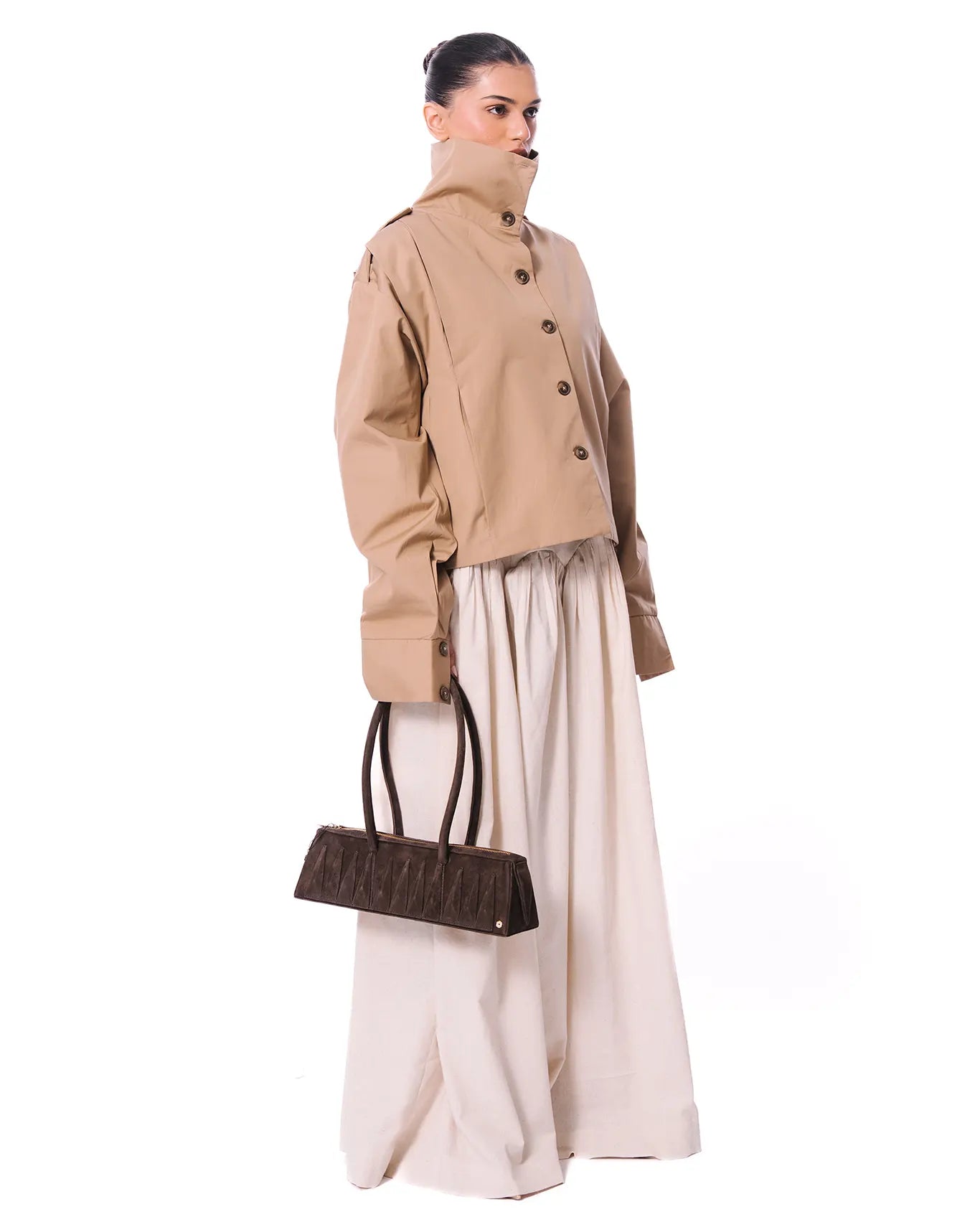 Baro Studio Tan Off Duty Jacket - Shop Women's Designer Outerwear in Pakistan