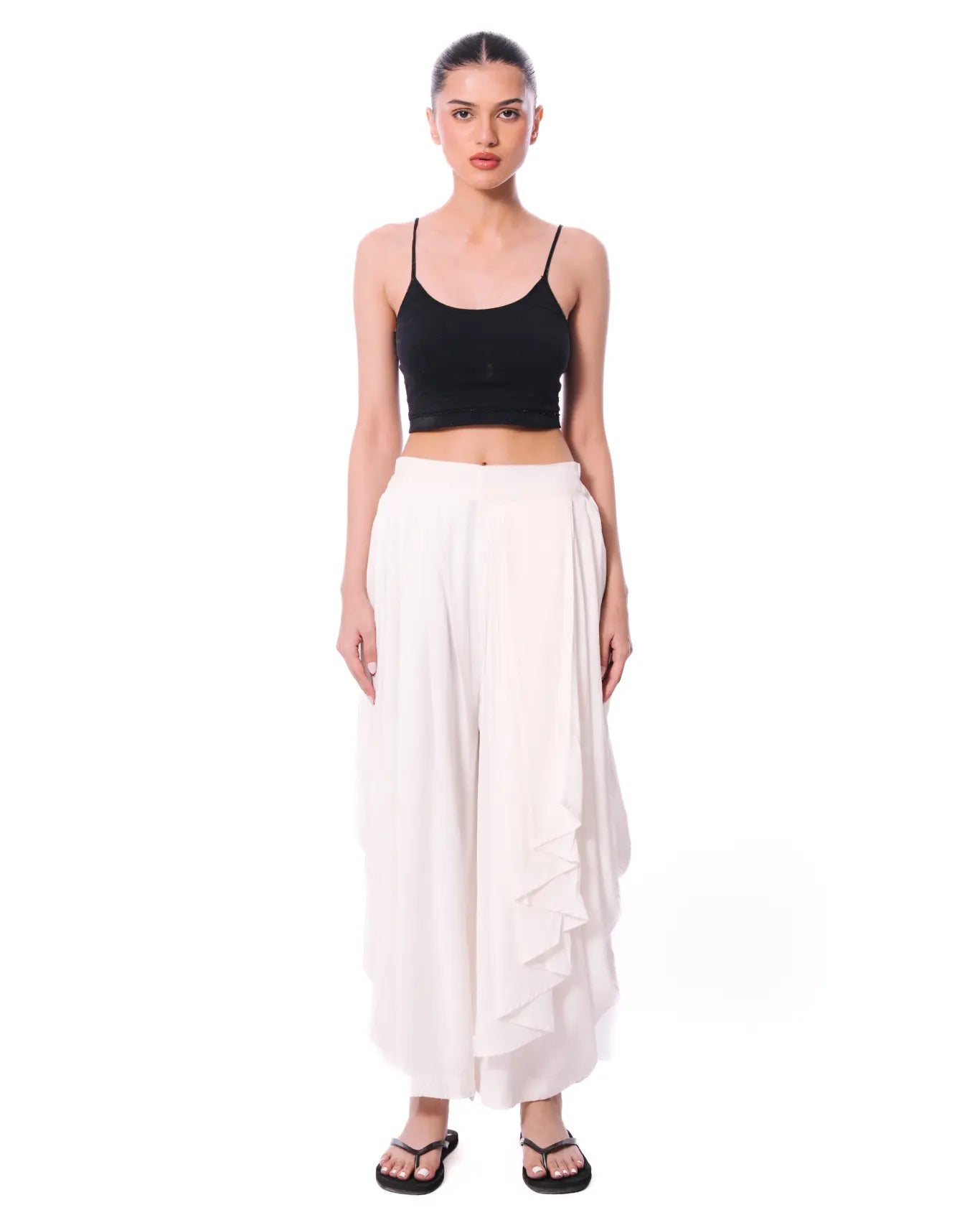 Baro Studio White White Dhoti Pant - CULT - haider