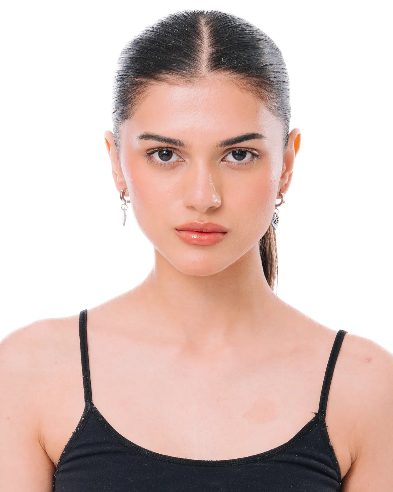 bodjunk Silver Circuit Dangle Earrings cult karachi