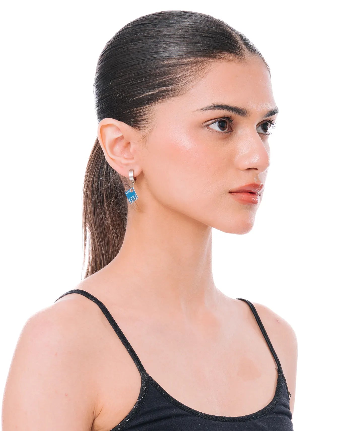 bodjunk Silver Circuit Dangle Earrings cult karachi