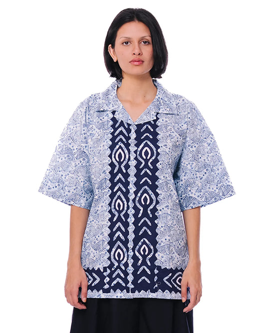 collected xx Blue Fish Linen Button Down cult store karachi pakistan women