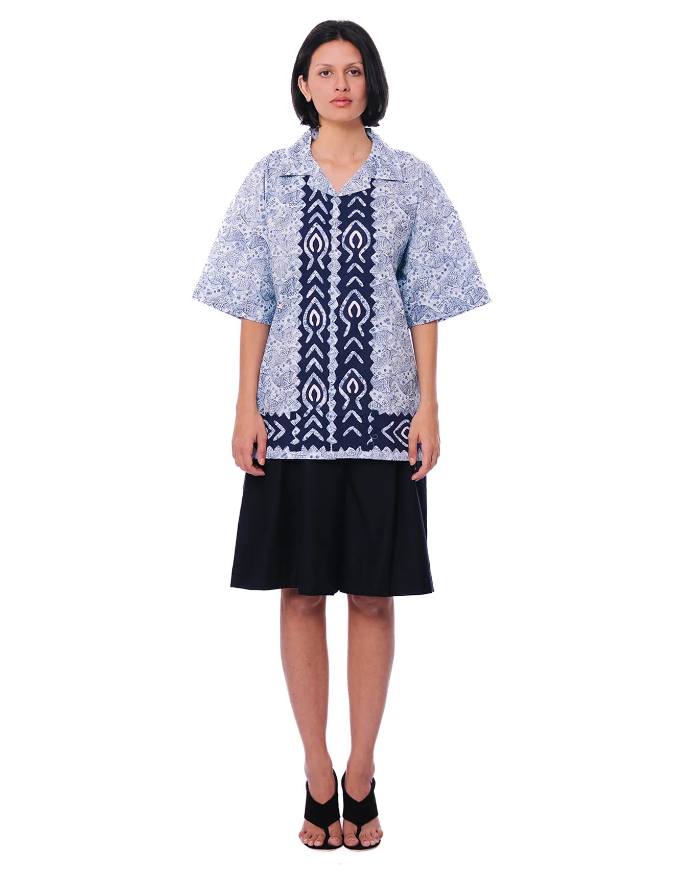 collected xx Blue Fish Linen Button Down cult store karachi pakistan women