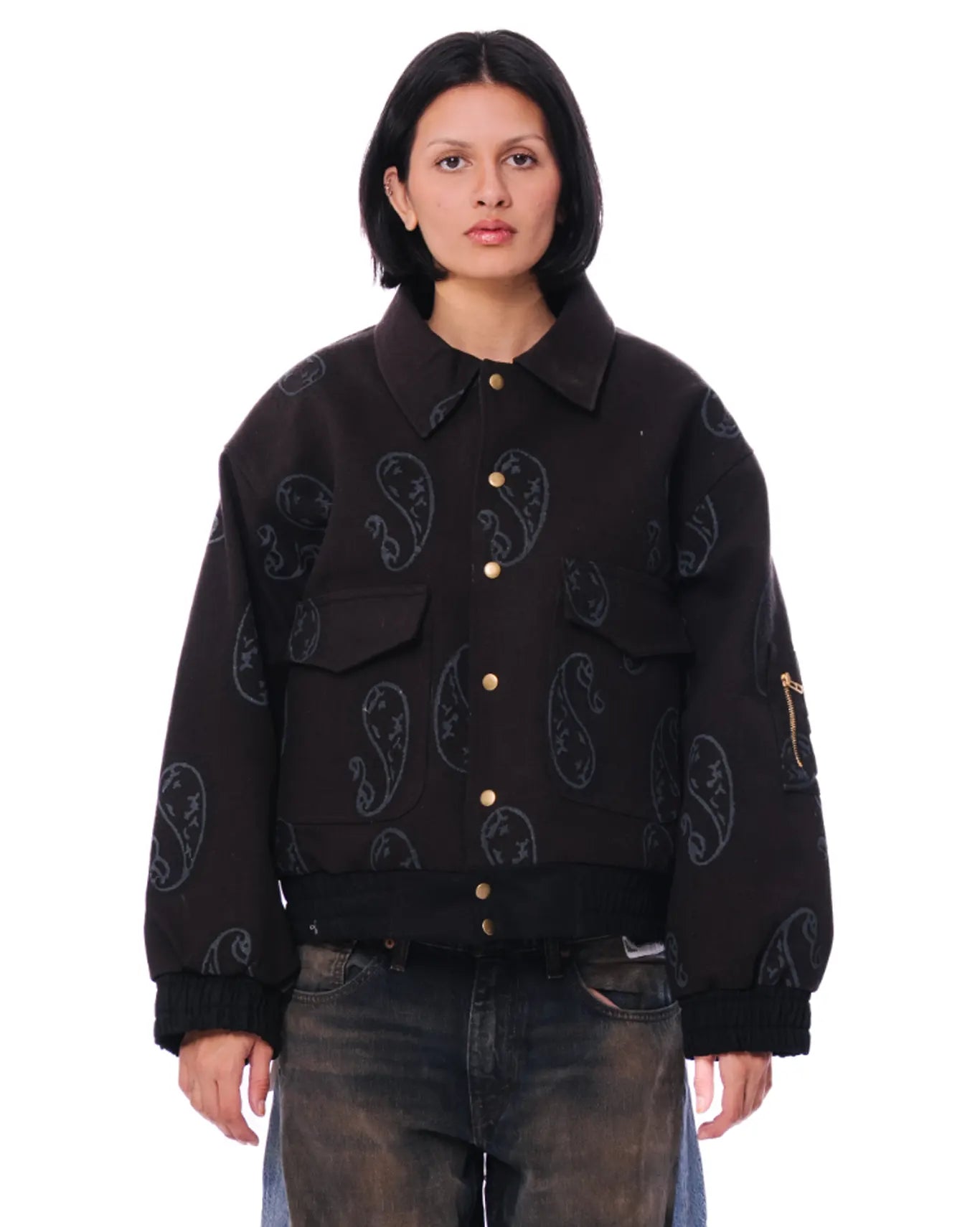 Collected XX Charcoal Grey Charcoal Ambi Bomber - CULT - haider