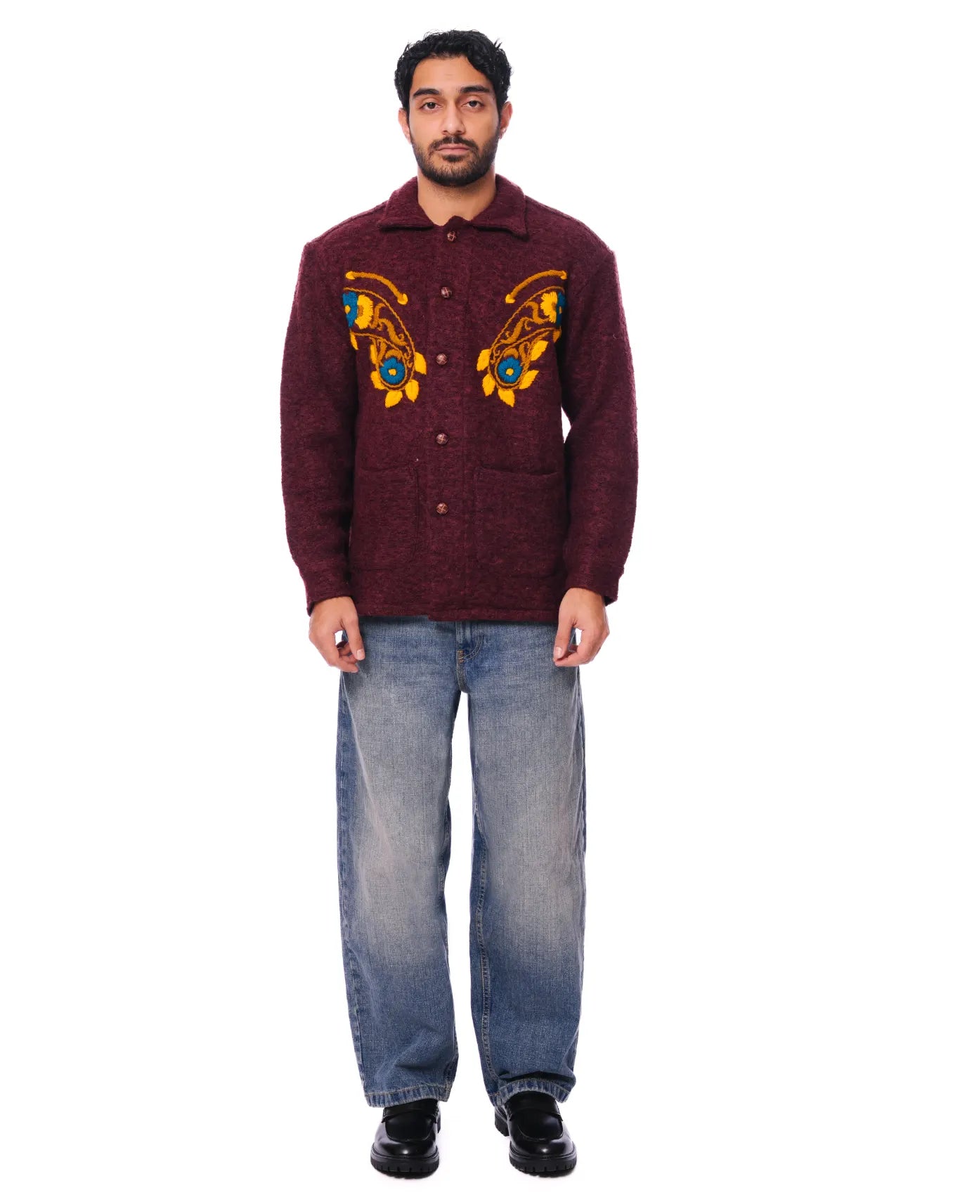 Collected XX Maroon Maroon Ambi Cardigan - CULT - haider