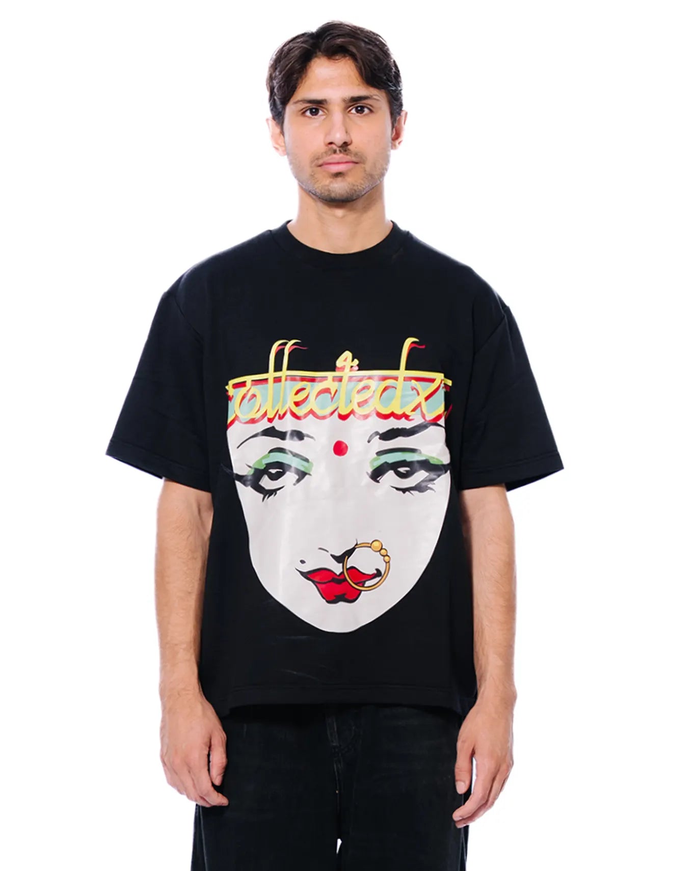 collected xx black graphic tee cult store