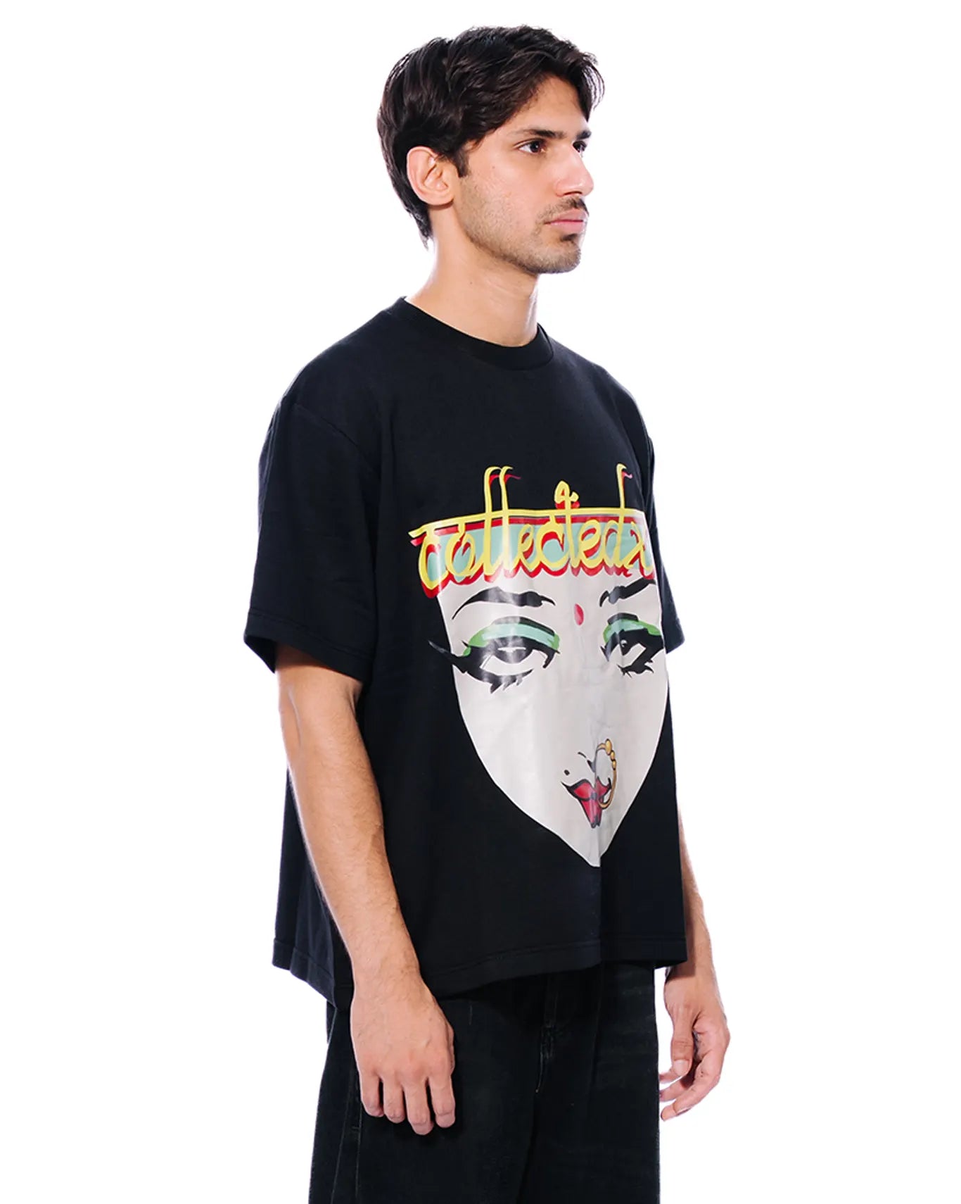 collected xx black graphic tee cult store