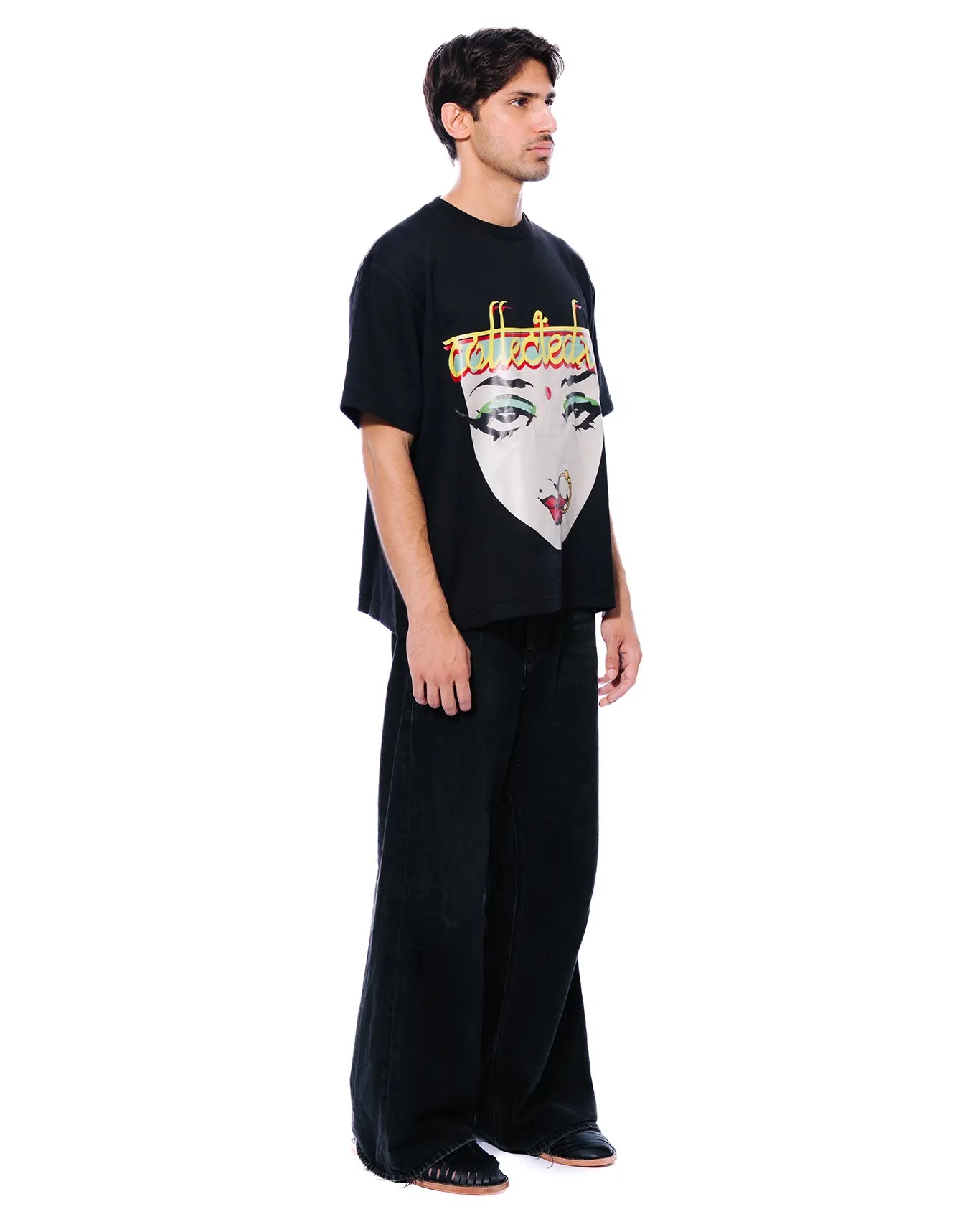 collected xx black graphic tee cult store
