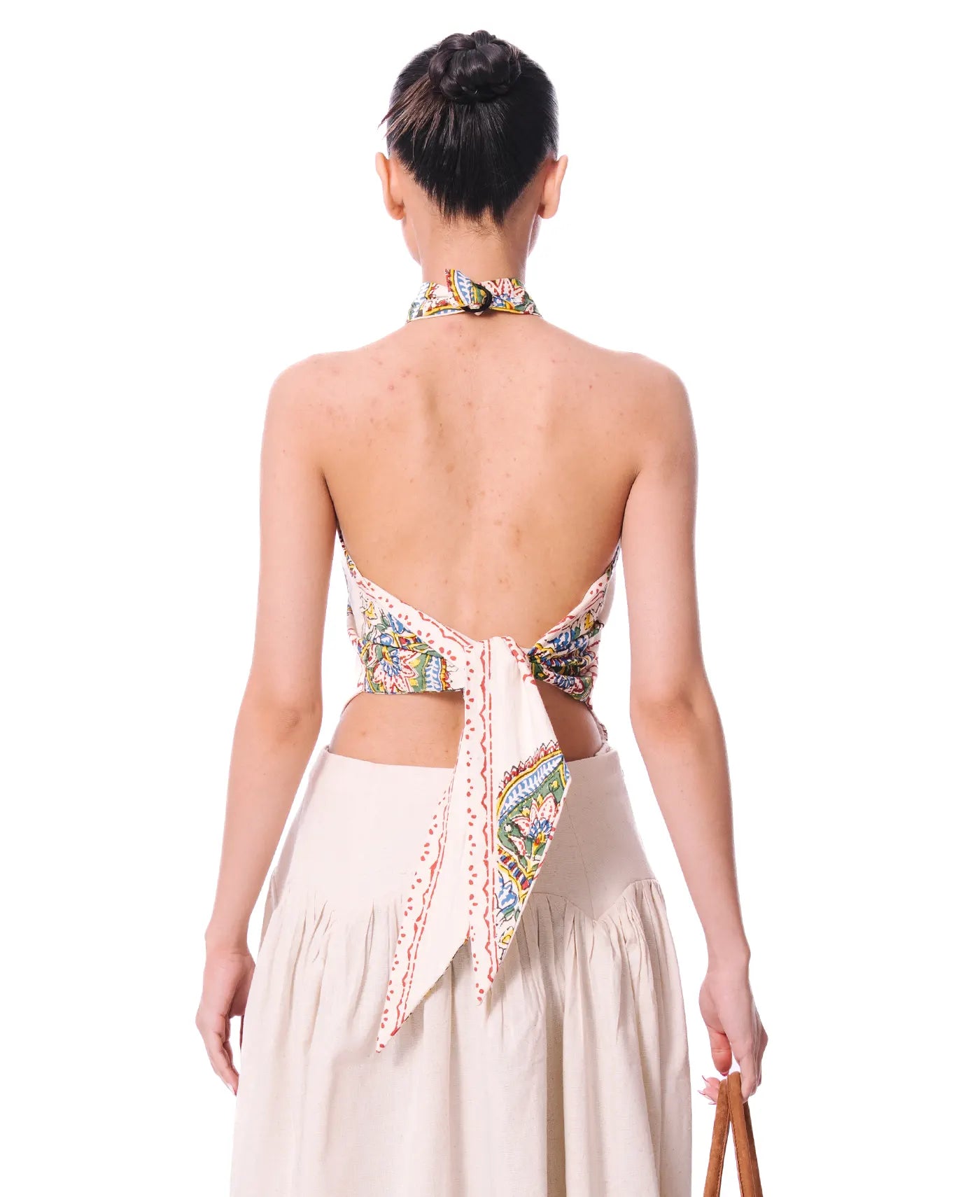 Collected XX Cream Chameli Bandana Top - CULT - haider
