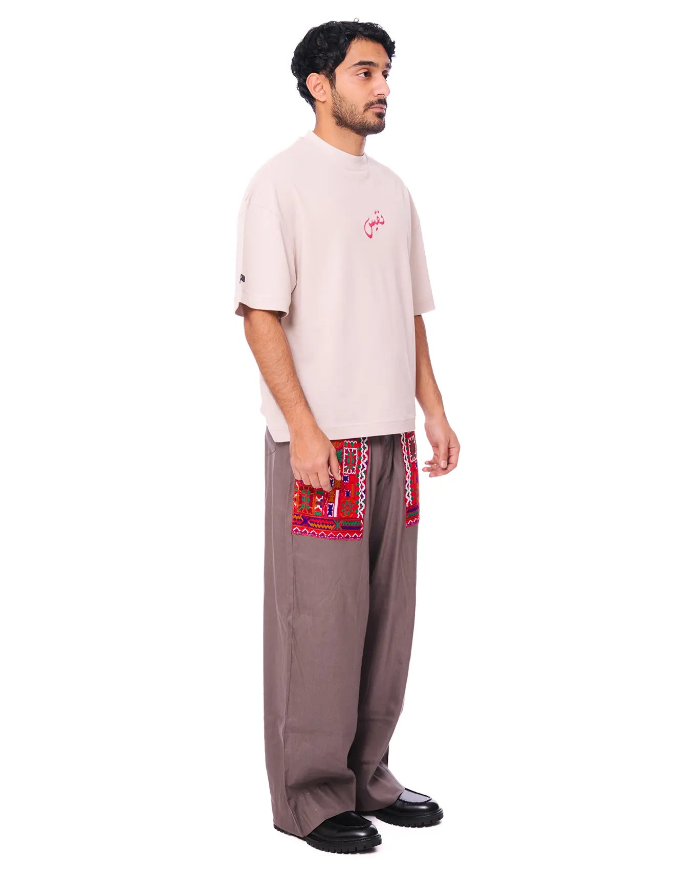 Collected XX Grey Grey Patchwork Pants - CULT - haider