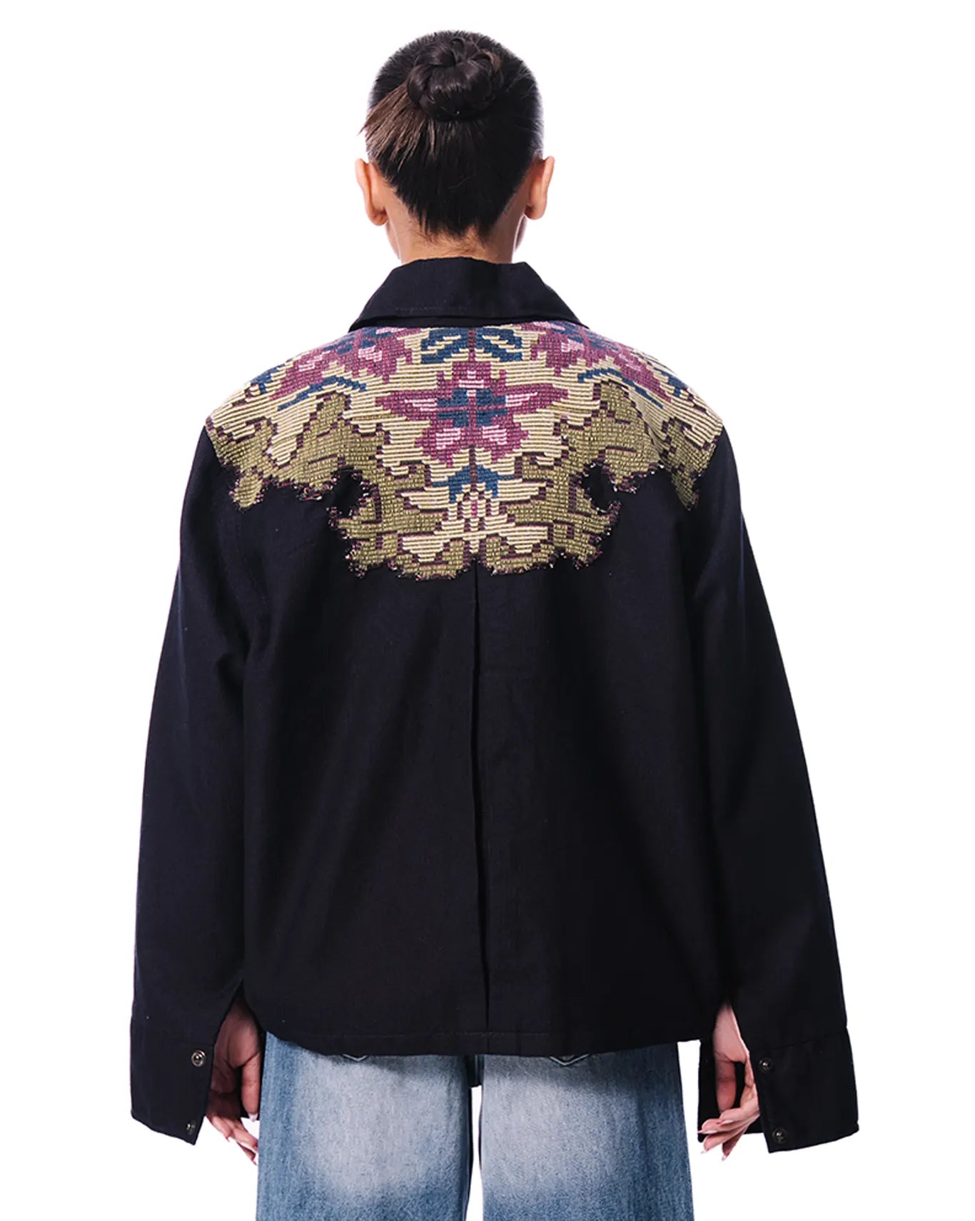 Collected XX Blue Jaamun Cropped Jacket - CULT - haider