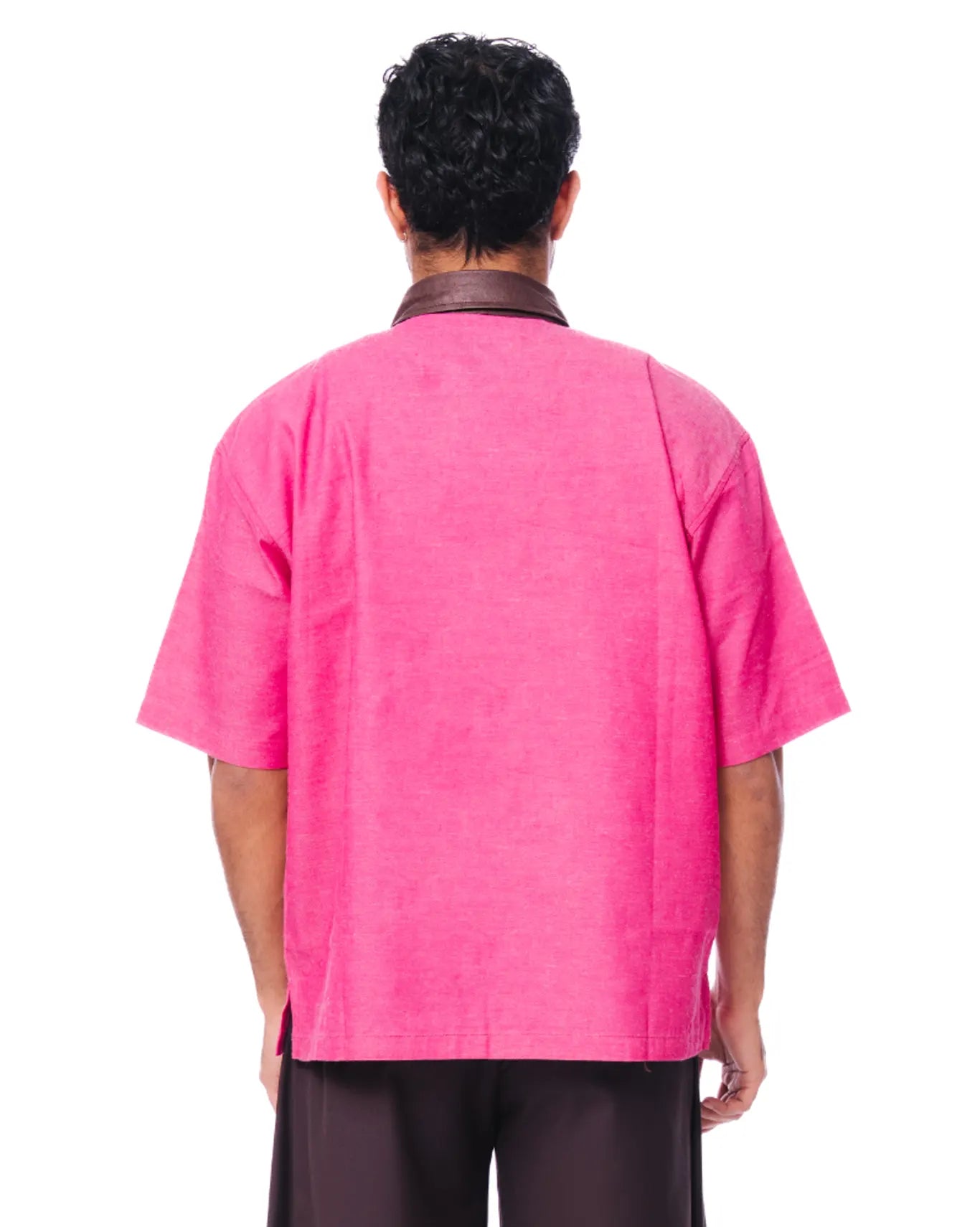 collected xx pink leather applique shirt cult store pakistan 3
