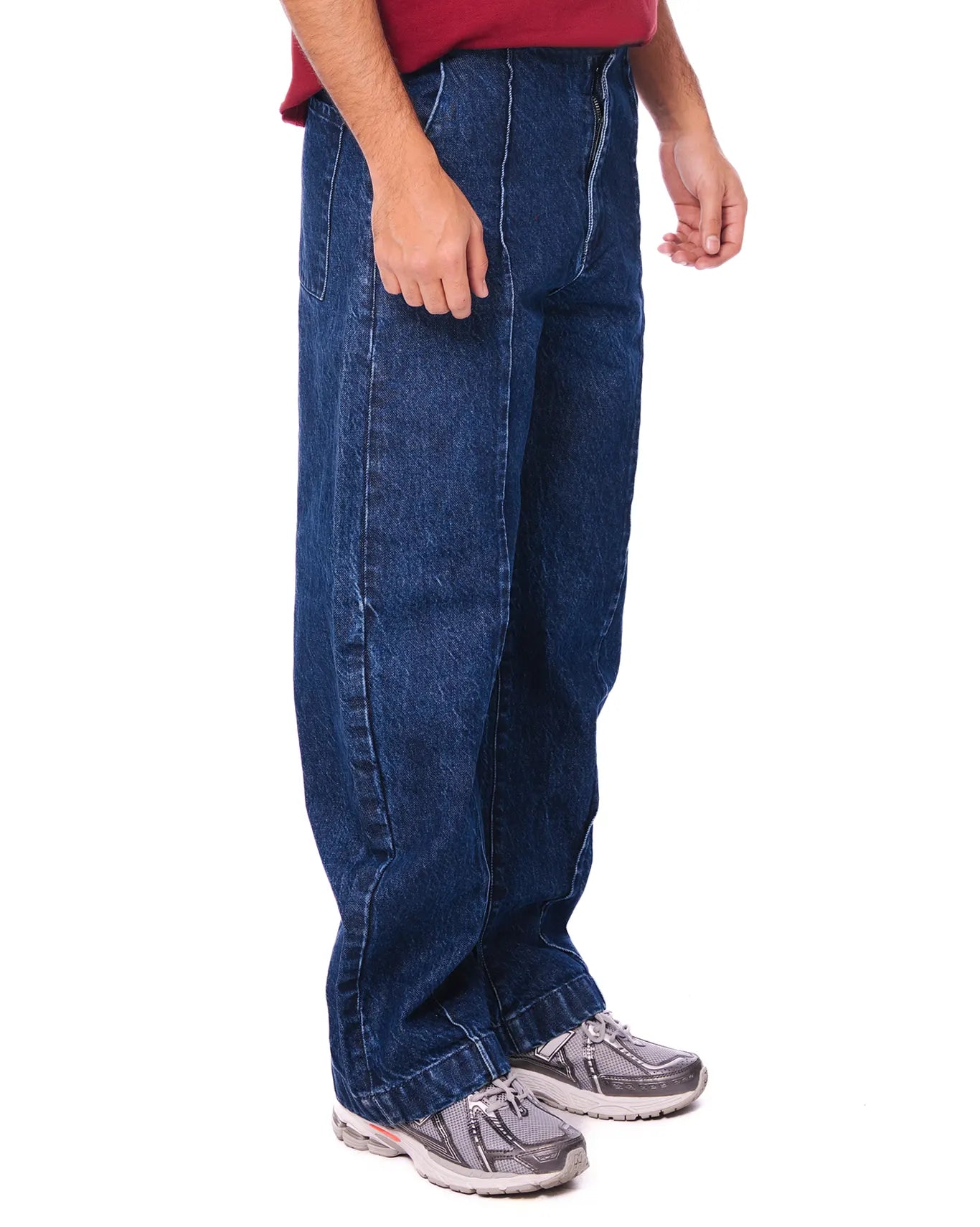 cyanide navy welt curved denim pants cult store pakistan 