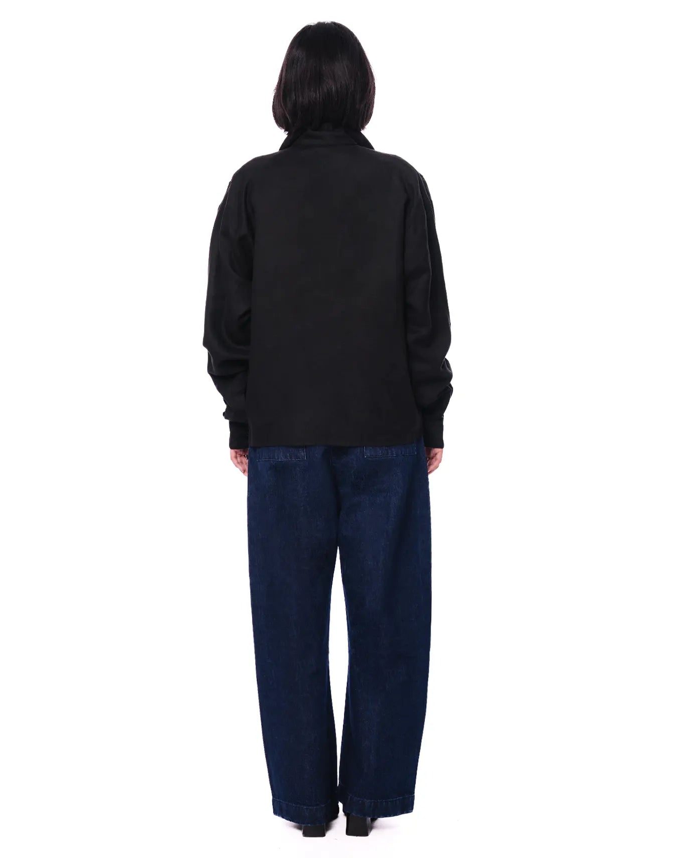 cyanide Navy Welt Curved Denim Pants cult store pakistan women