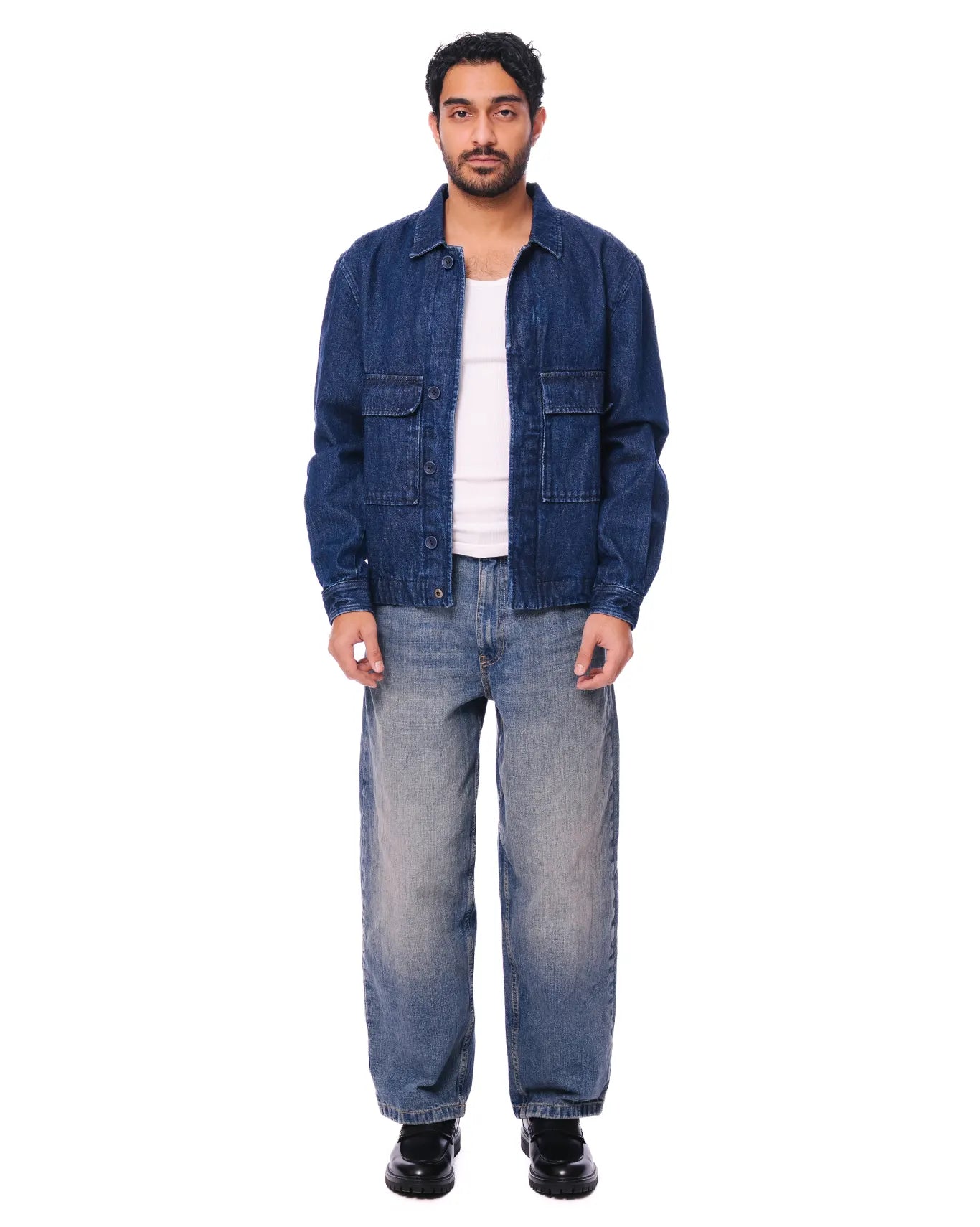 Cyanide Blue Navy Boxy Denim Jacket - CULT - haider