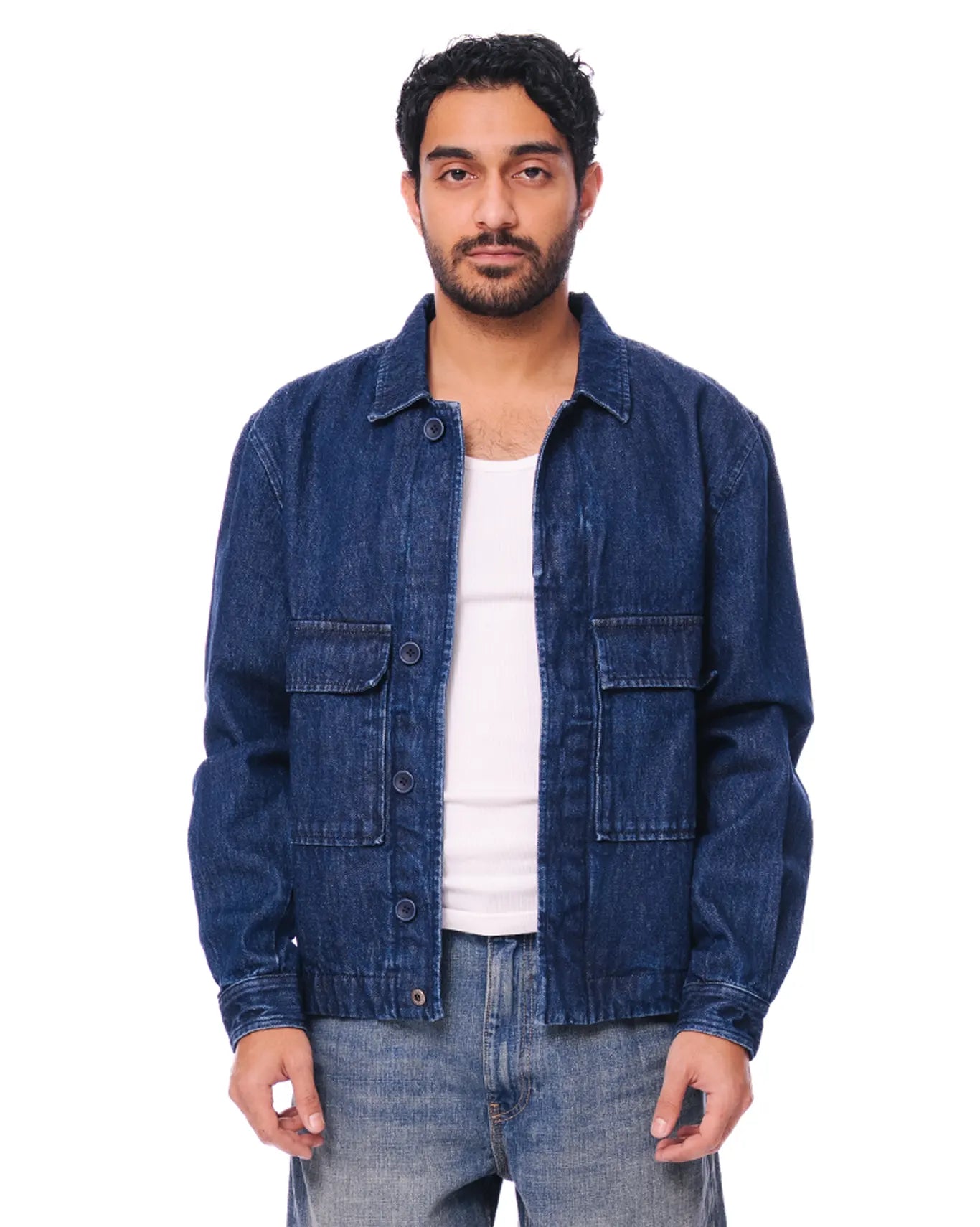 Cyanide Blue Navy Boxy Denim Jacket - CULT - haider