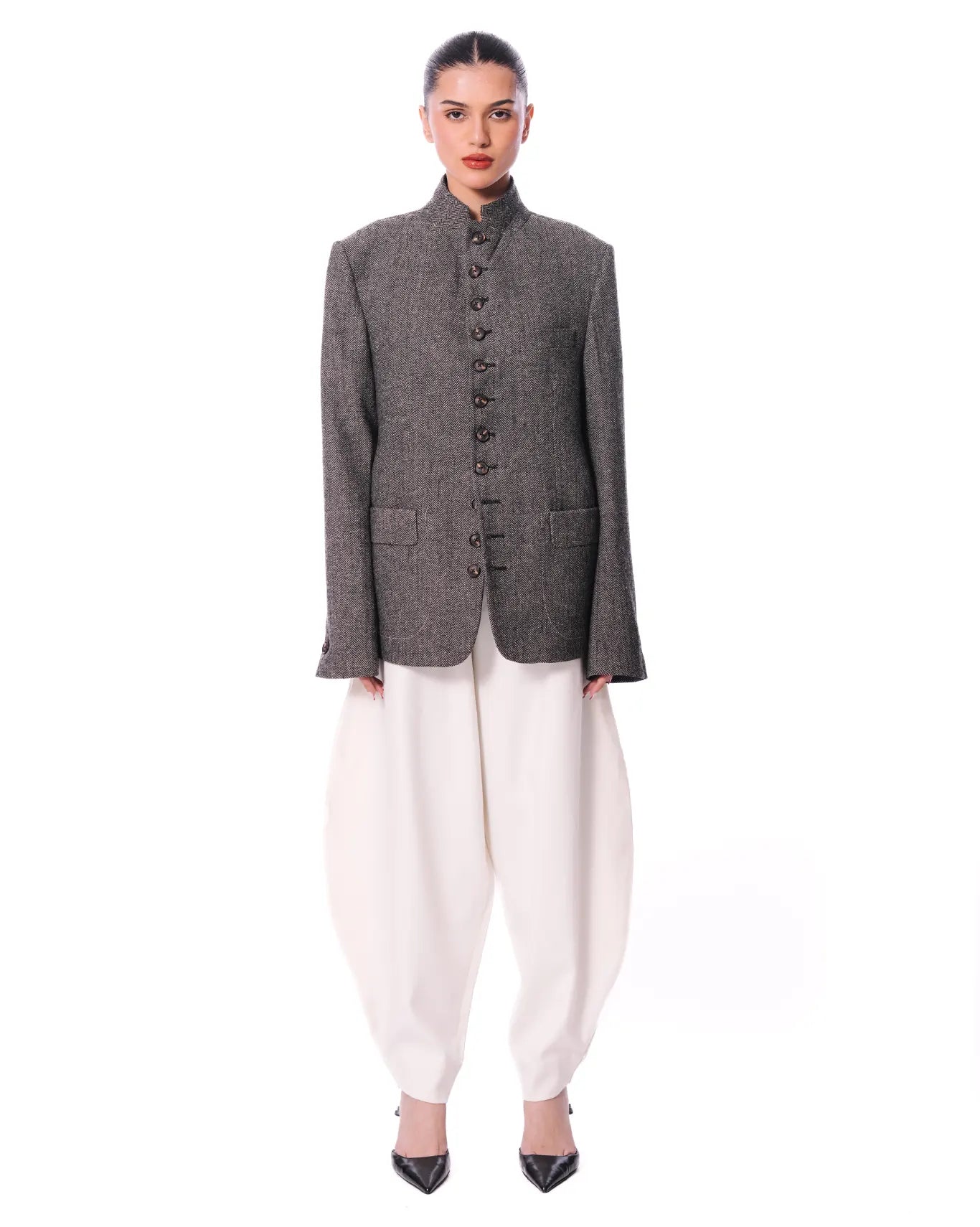 cyanide herringbone wool blazer cult store pakistan 4