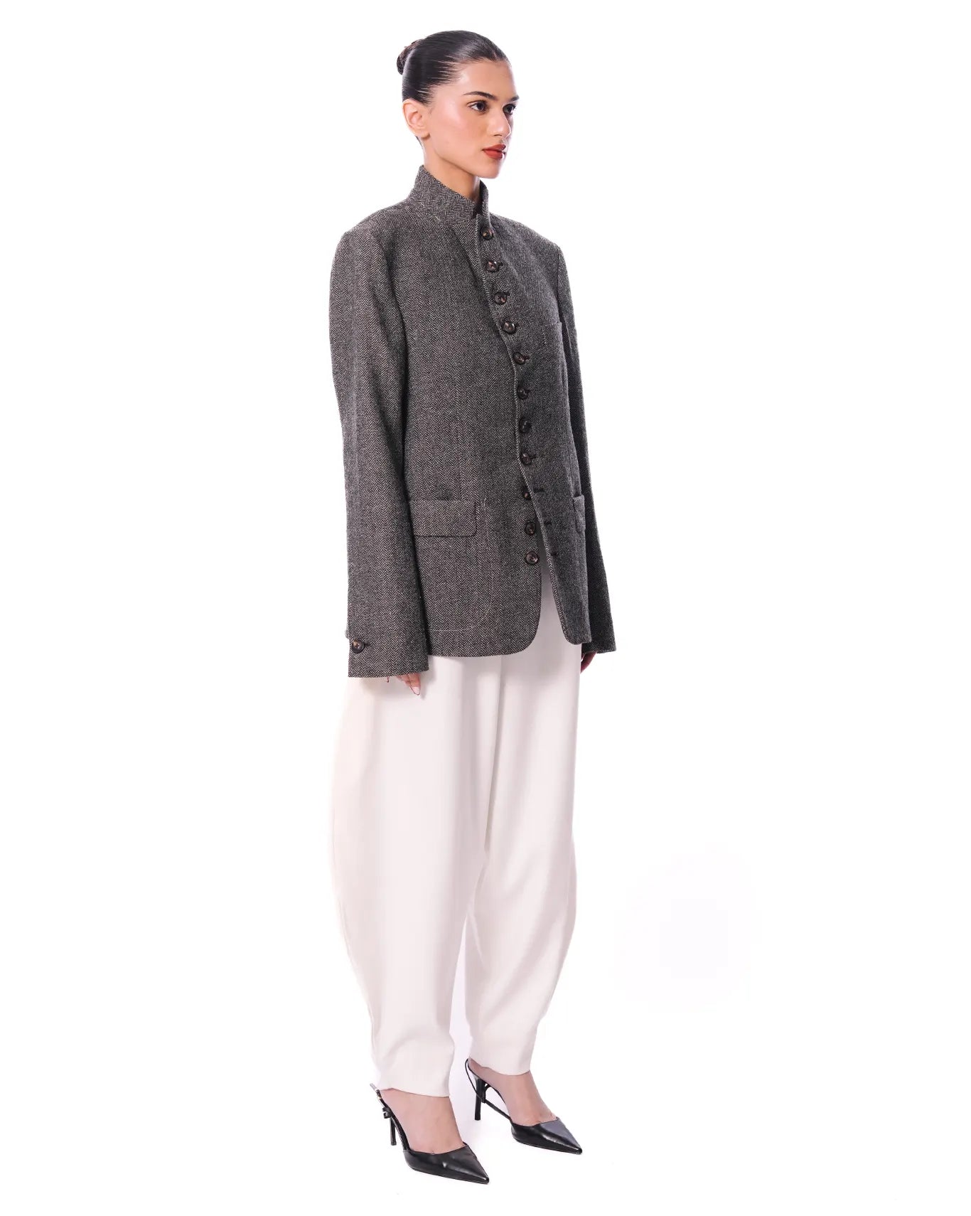cyanide herringbone wool blazer cult store pakistan 5