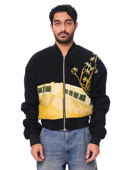 demo golden hour bomber outerwear mens embroidered jacket cult store pakistan
