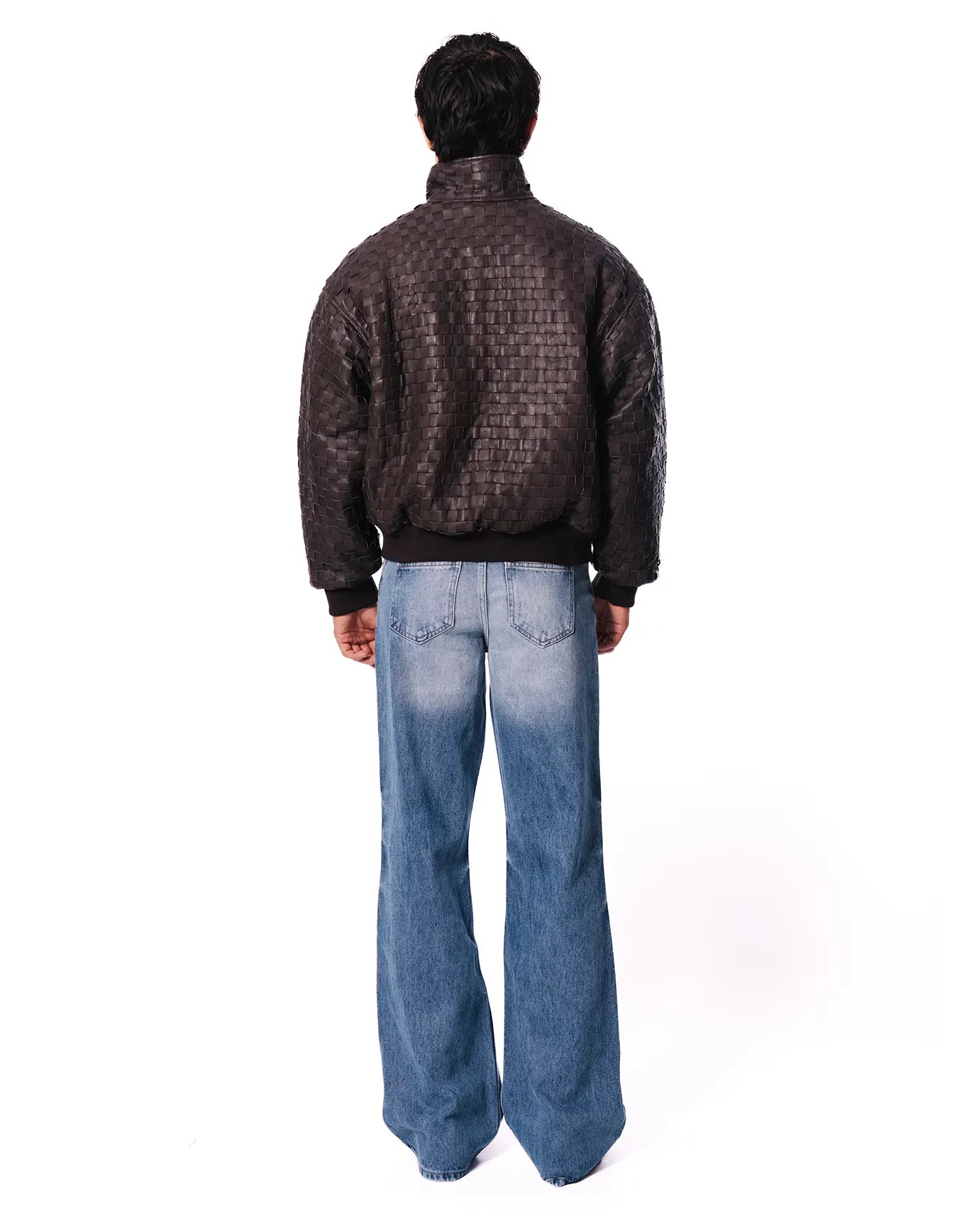 Dreams of Arthur Brown Brown Braided Leather Jacket - CULT - haider