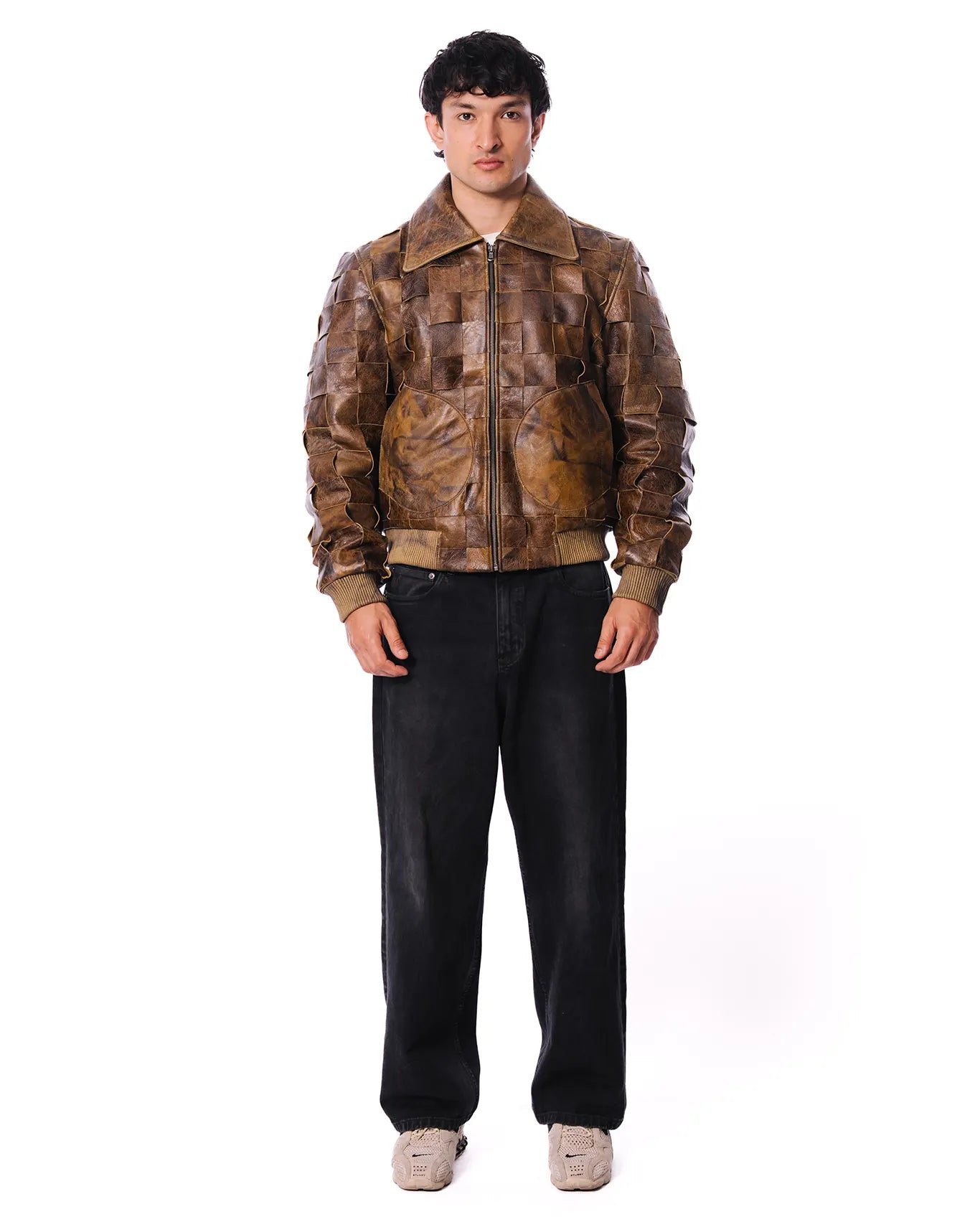 Dreams of Arthur Brown Brown Crunch Leather Jacket - CULT - haider