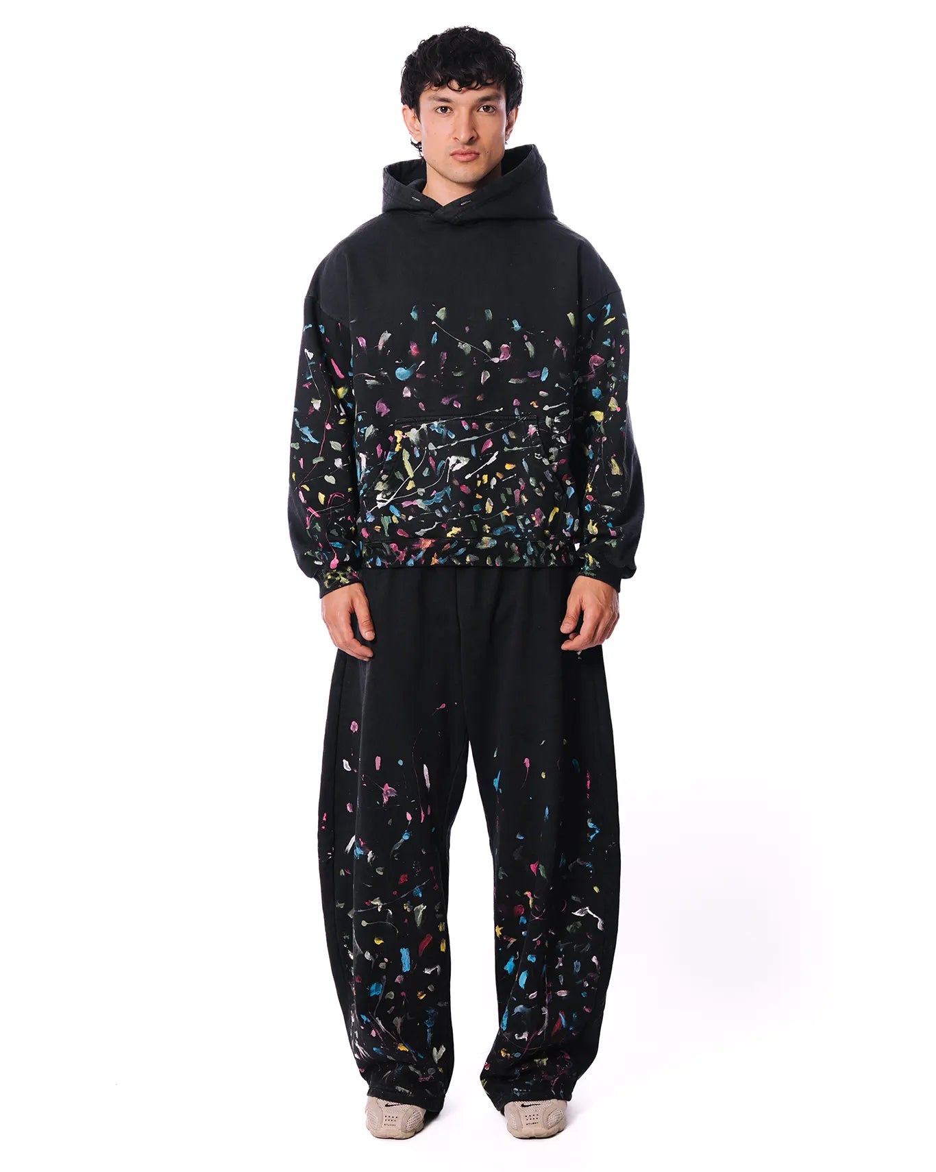 Dreams of Arthur Black Hand Painted Hoodie - CULT - haider