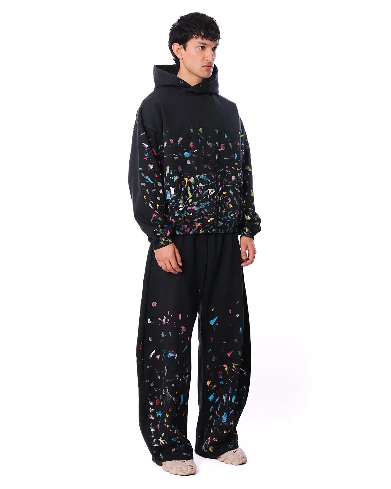 Dreams of Arthur Black Hand Painted Hoodie - CULT - haider