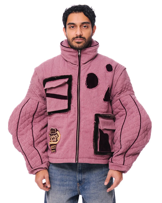 dreams of arthur mauve snackbar handwoven jacket vest menswear outerwear cult store pakistan