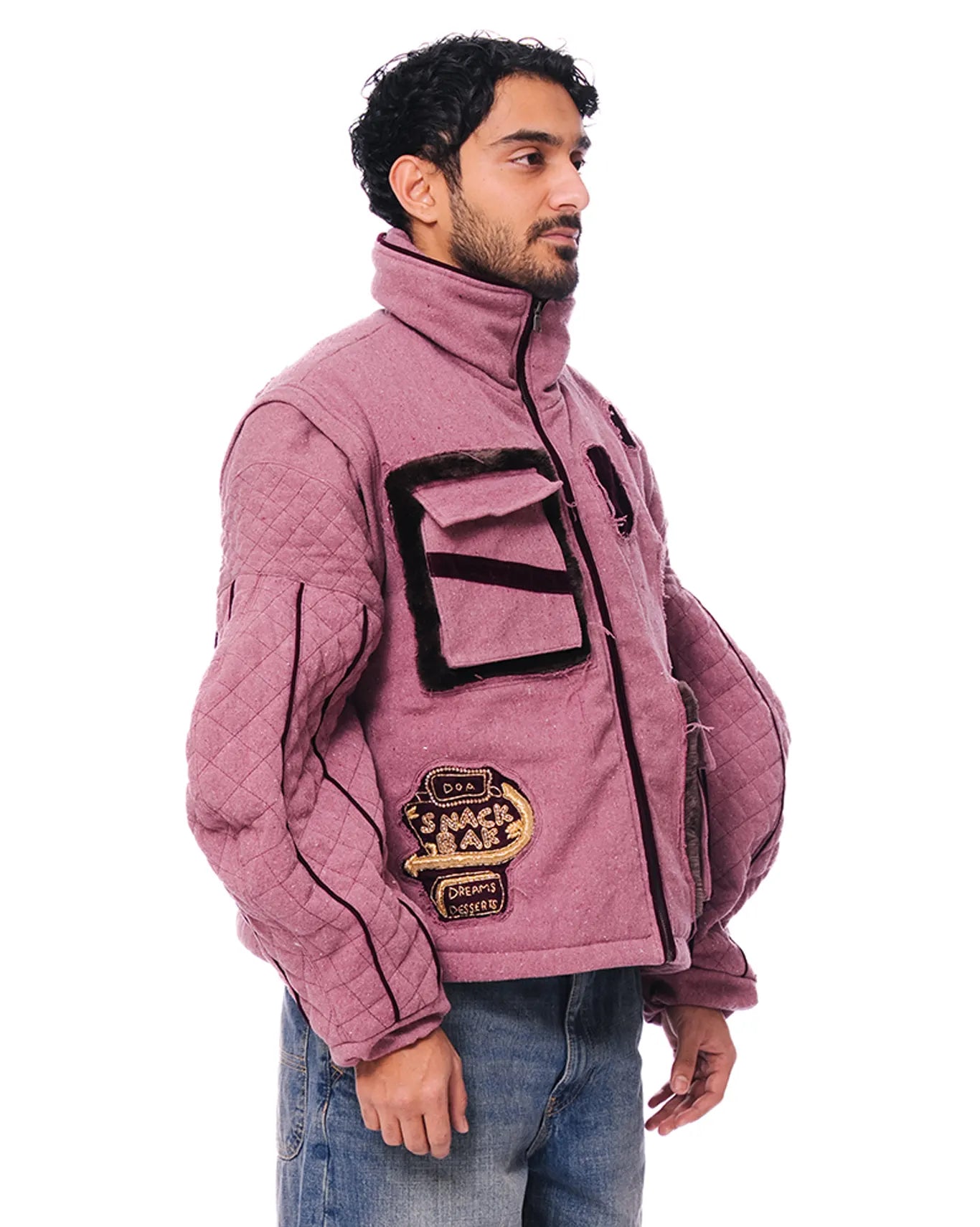 dreams of arthur mauve snackbar handwoven jacket vest menswear outerwear cult store pakistan