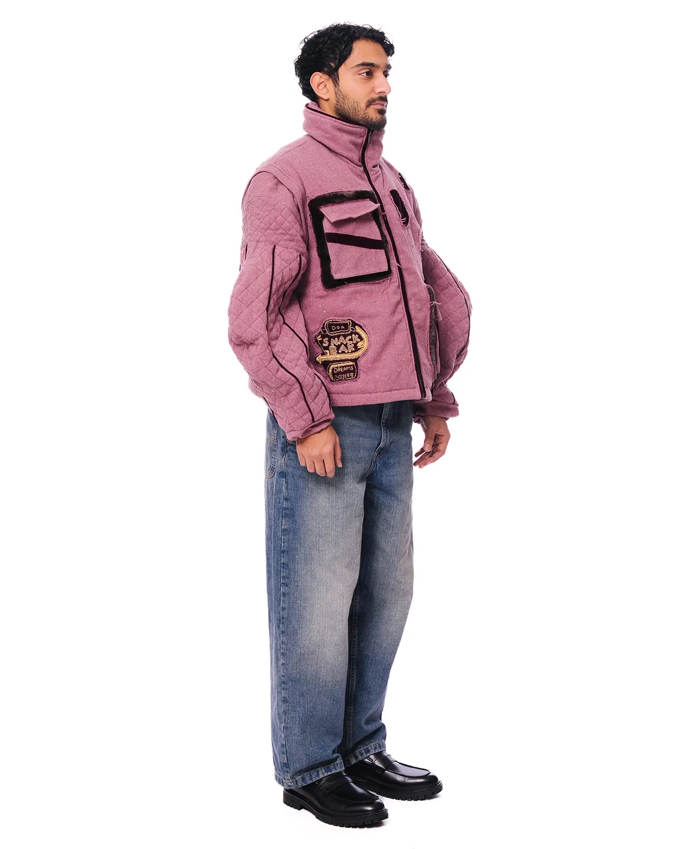 Dreams of Arthur Mauve Mauve Snack Bar Handwoven Vest - CULT - haider