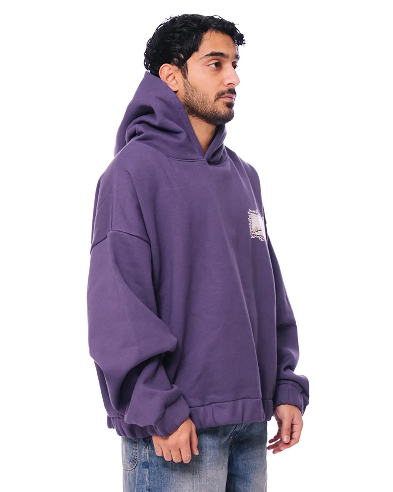 Dreams of Arthur Purple Purple Brooklyn Postcard Hoodie - CULT - haider