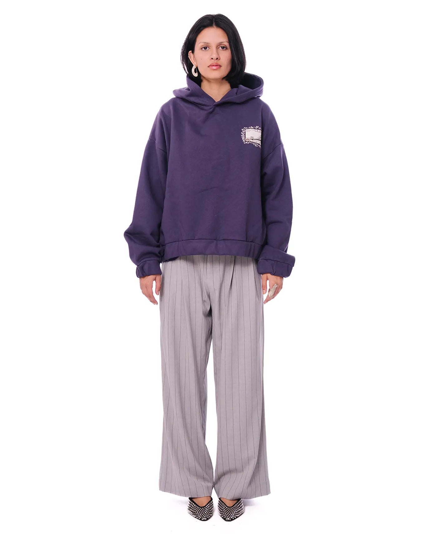 dreams of arthur purple brooklyn postcard hoodie womenswear cult store pakistan