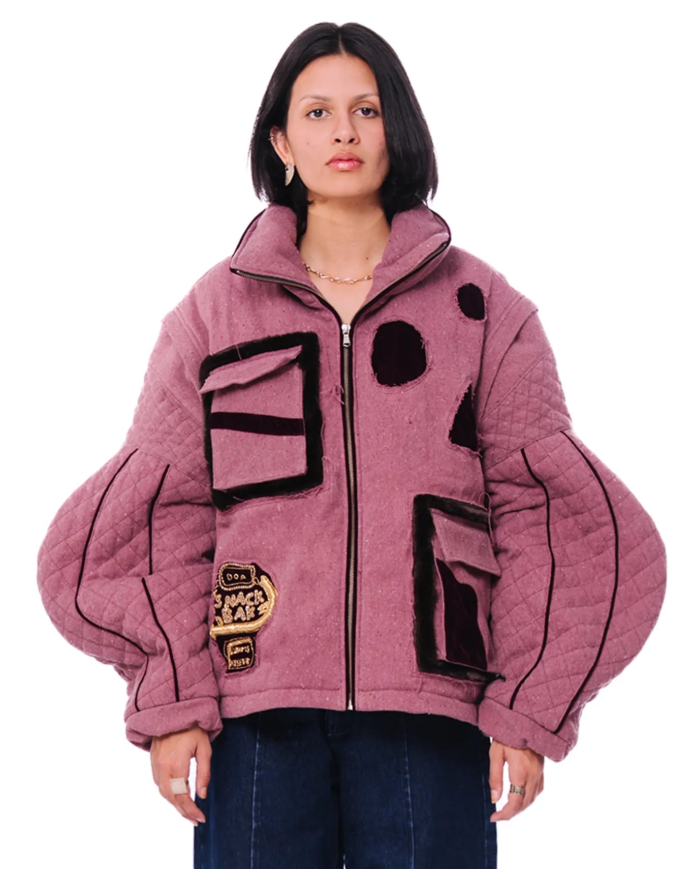 Dreams of Arthur Mauve Mauve Snack Bar Handwoven Vest - CULT - haider