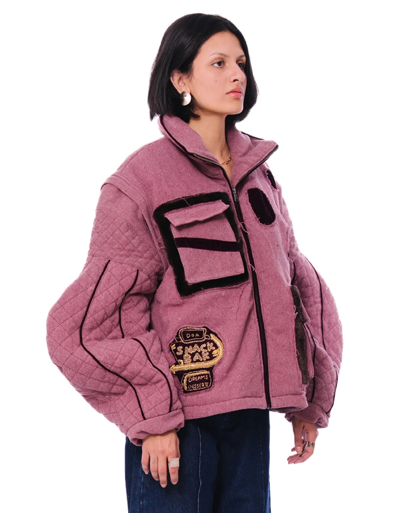 Dreams of Arthur Mauve Mauve Snack Bar Handwoven Vest - CULT - haider