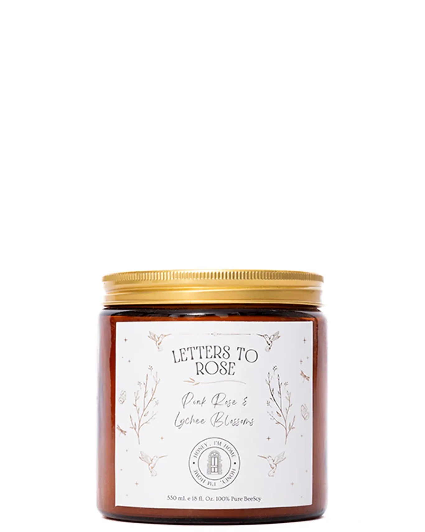 Honey, I'm Home Pink Rose & Lychee Blossoms Letters to Rose - Pink Rose & Lychee Blossoms Candle (Medium) - CULT - haider