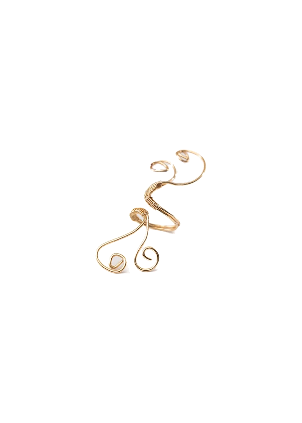 Jahanara Jewels Gold Gold Entwine Ring - CULT - haider