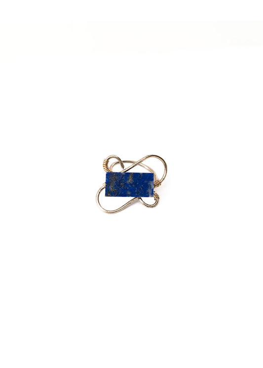 Gold Lapis Spell Ring