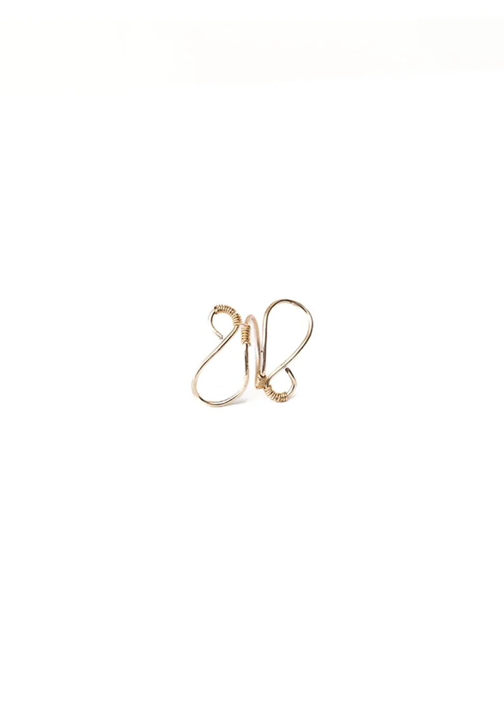 Jahanara Jewels Gold Gold Curve Weave Ring - CULT - haider