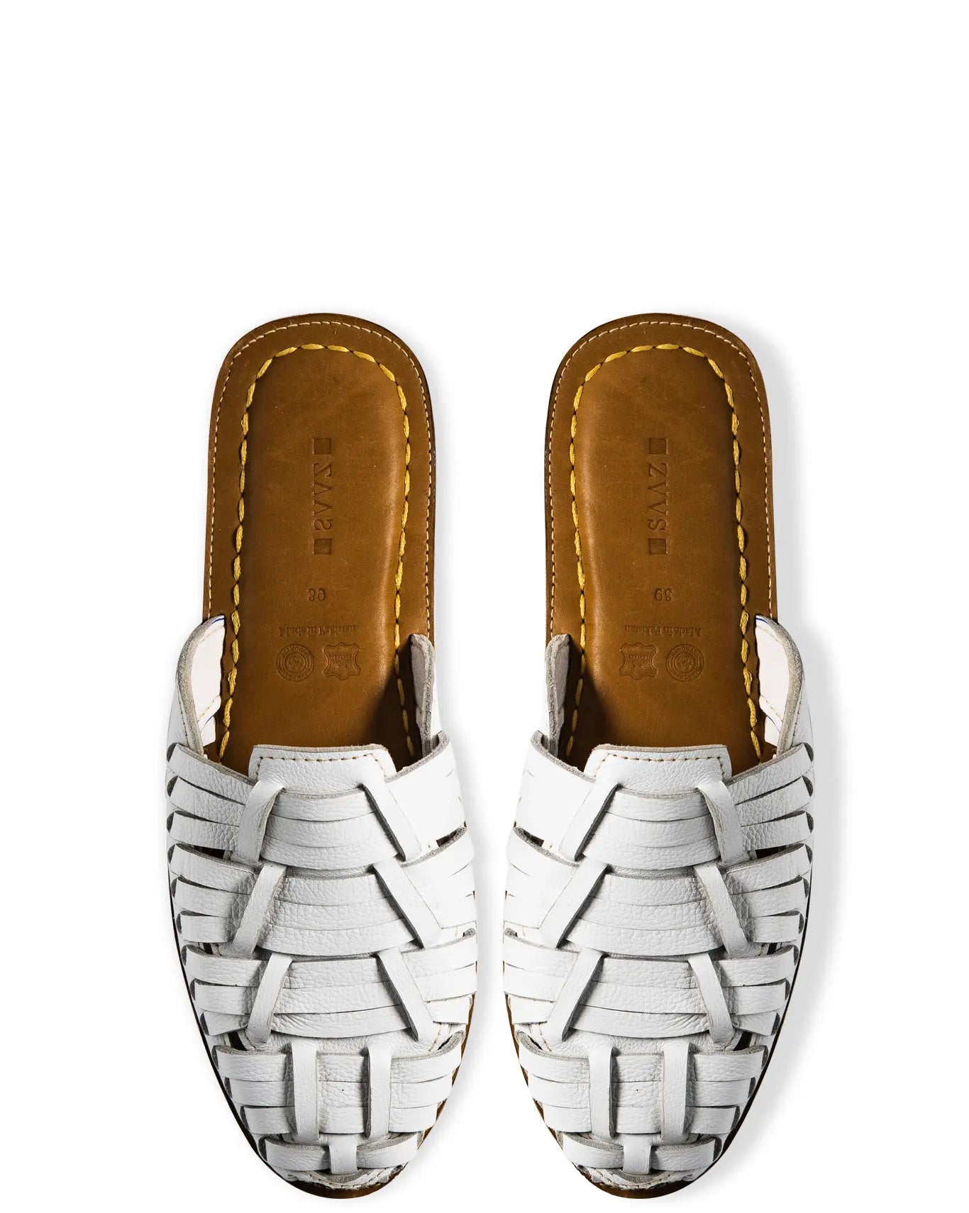 in my saaz White Cannes Slides cult footwear