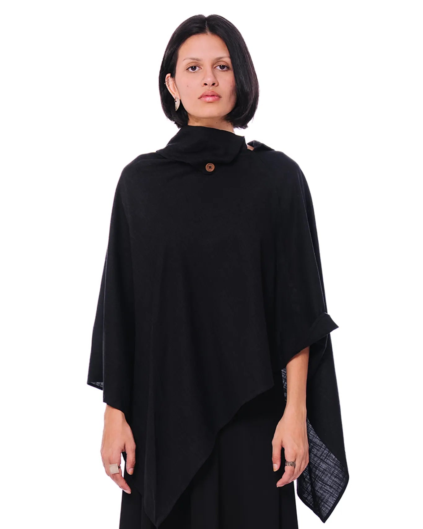 inclusivitee black stone poncho cult store pakistan
