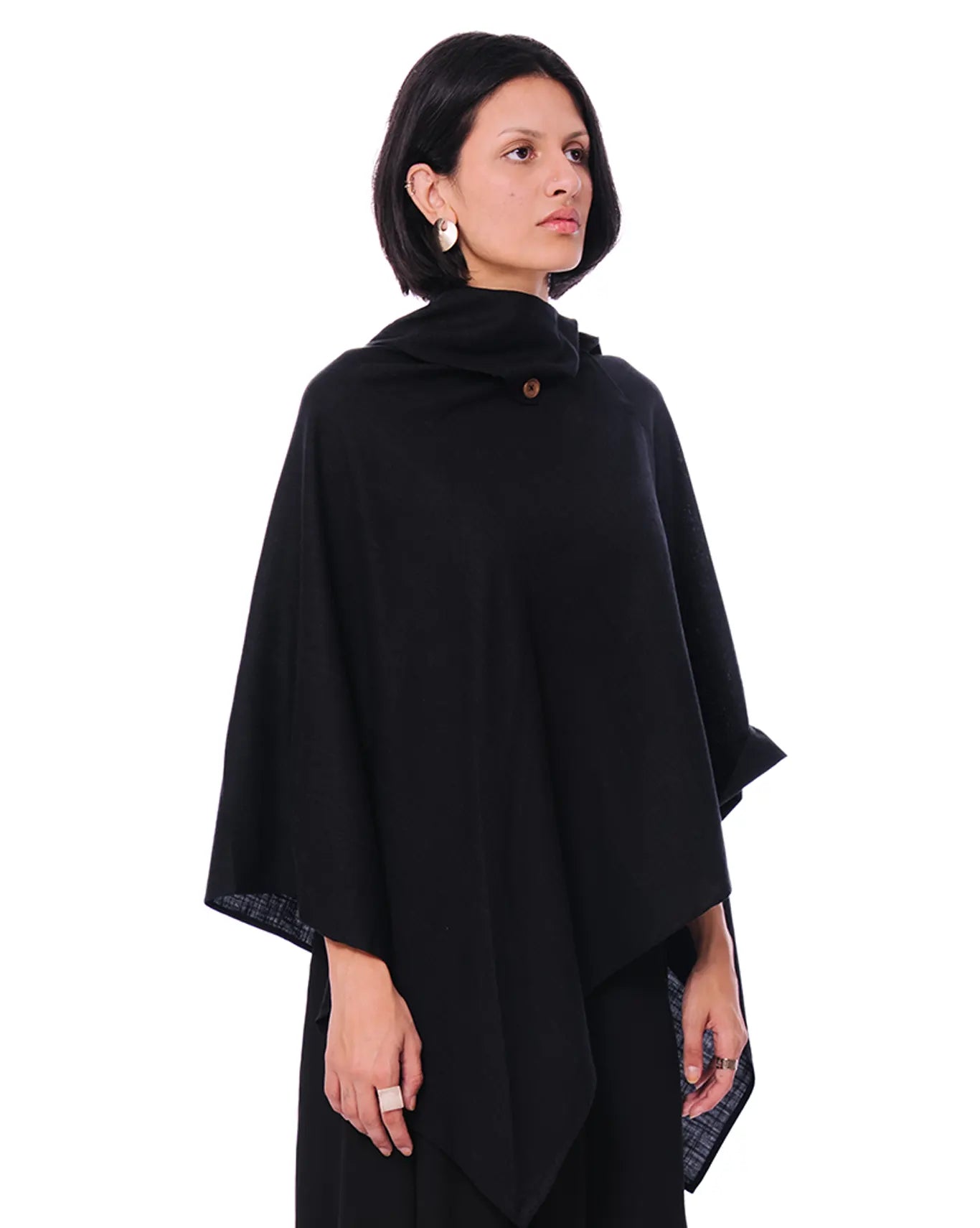inclusivitee black stone poncho cult store pakistan