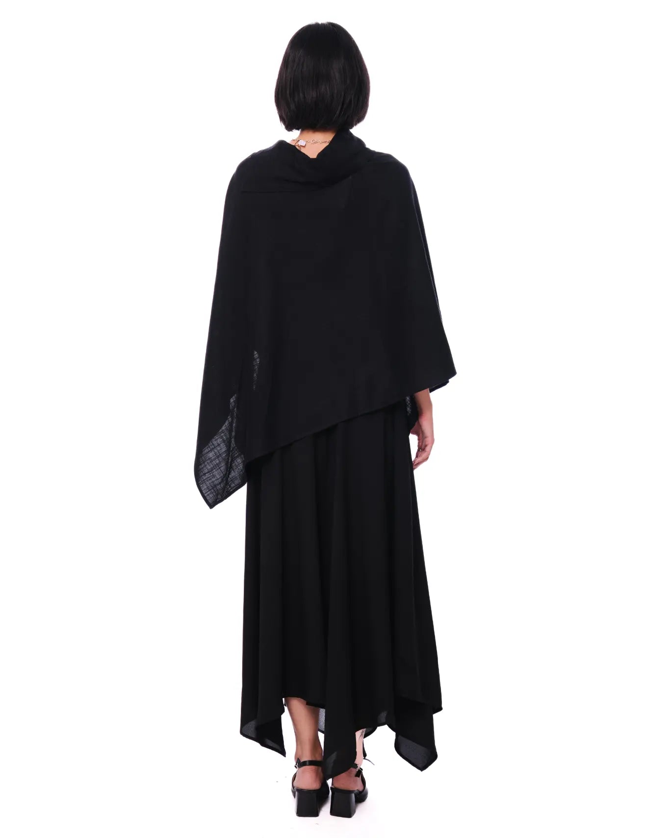 Inclusivitee Stone Black Stone Poncho - CULT - haider