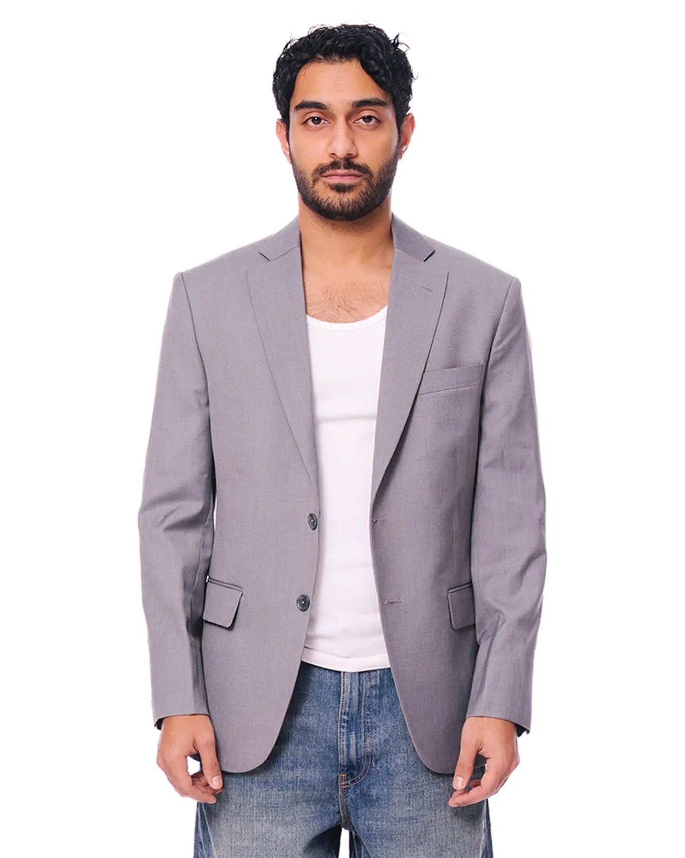 inclusivitee grey single breasted blazer cult store pakistan
