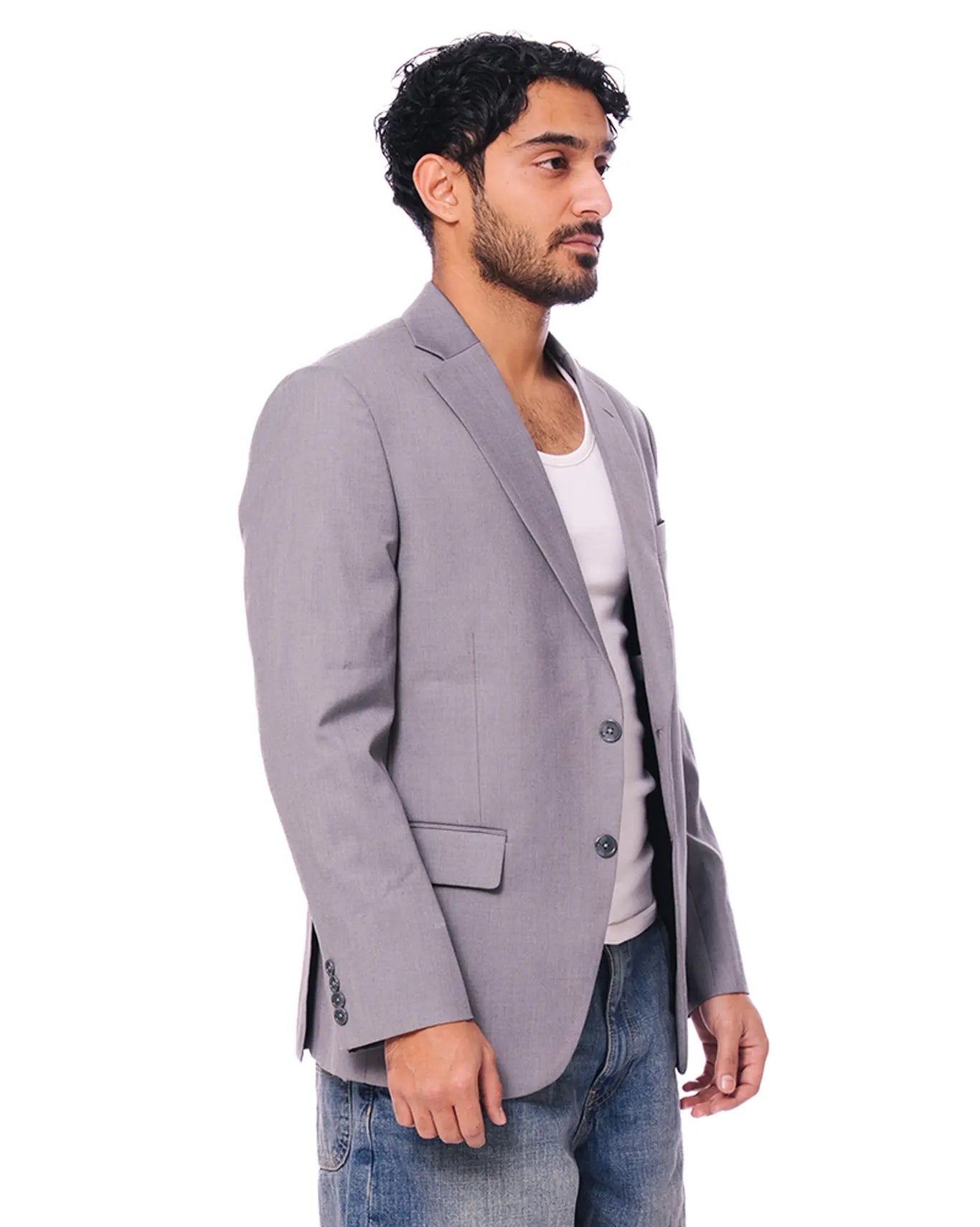 inclusivitee grey single breasted blazer cult store pakistan