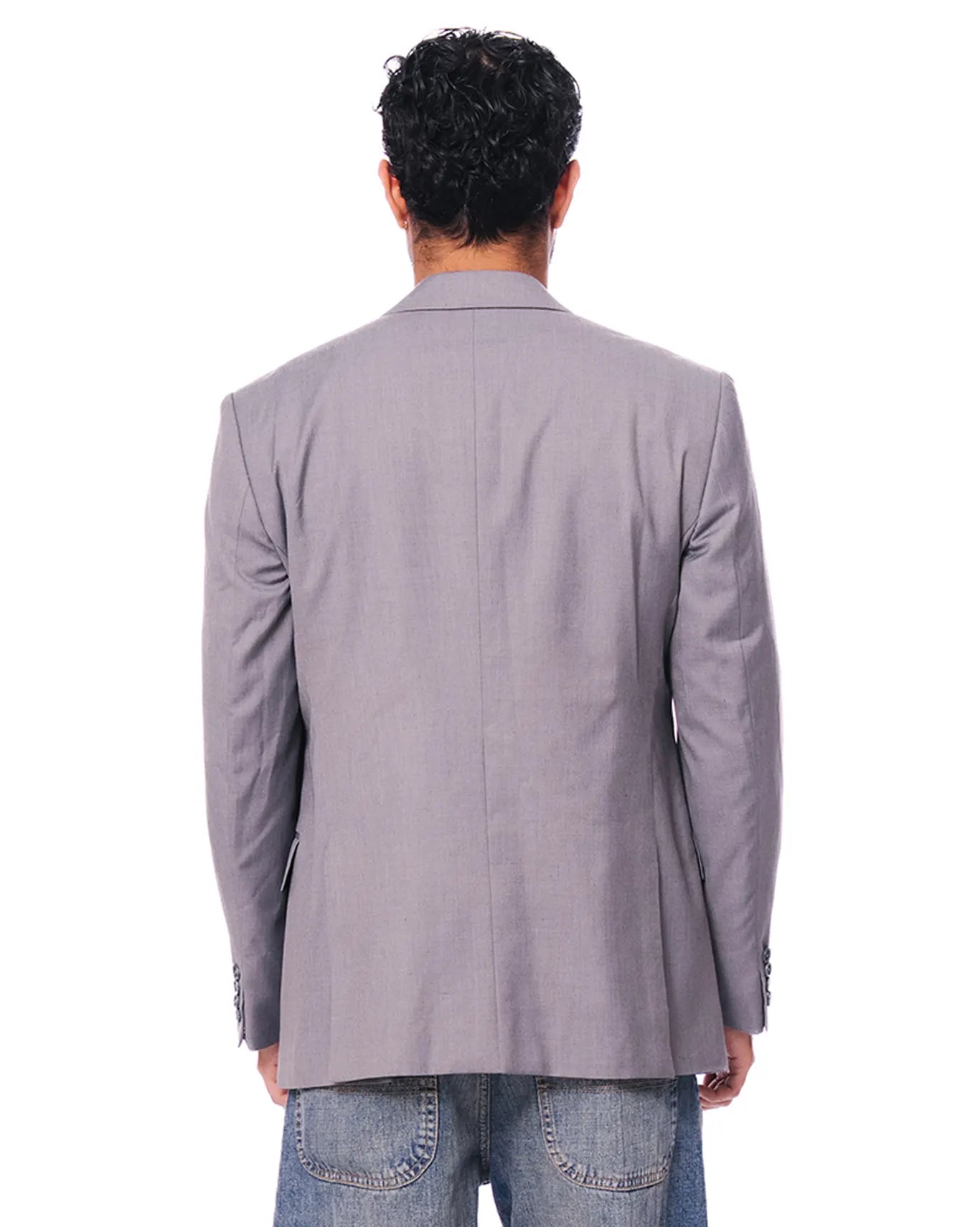 Inclusivitee Light Grey Grey Single Breasted Blazer - CULT - haider