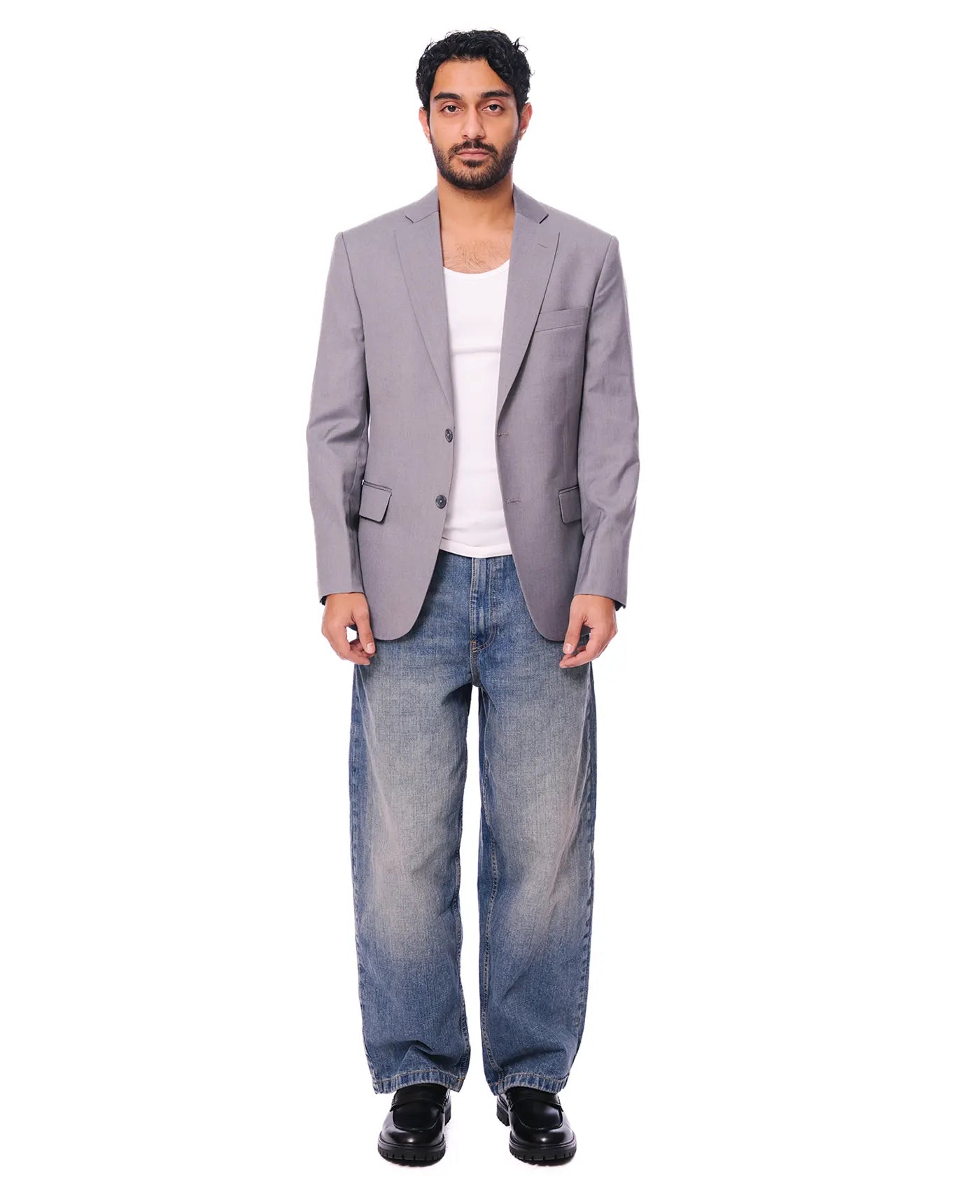 inclusivitee grey single breasted blazer cult store pakistan