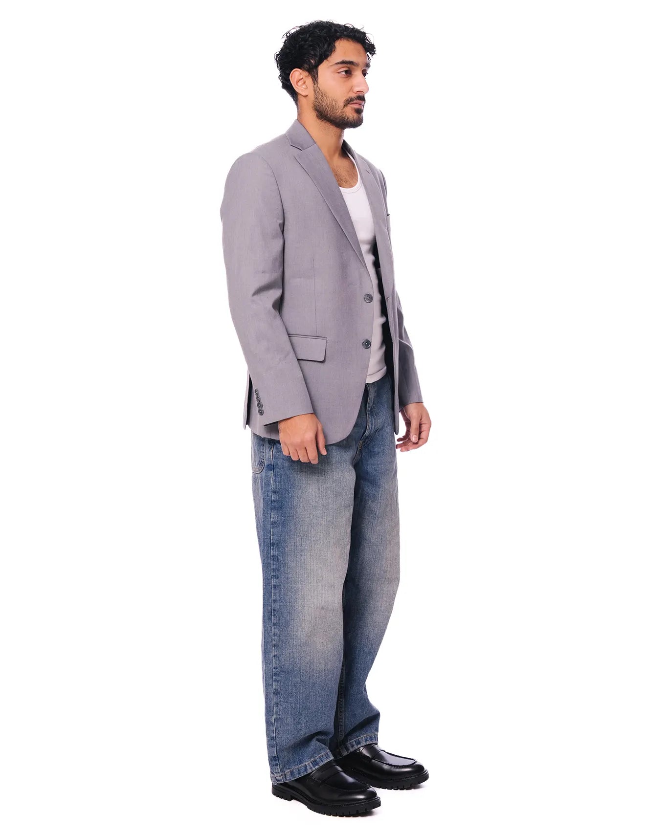 inclusivitee grey single breasted blazer cult store pakistan