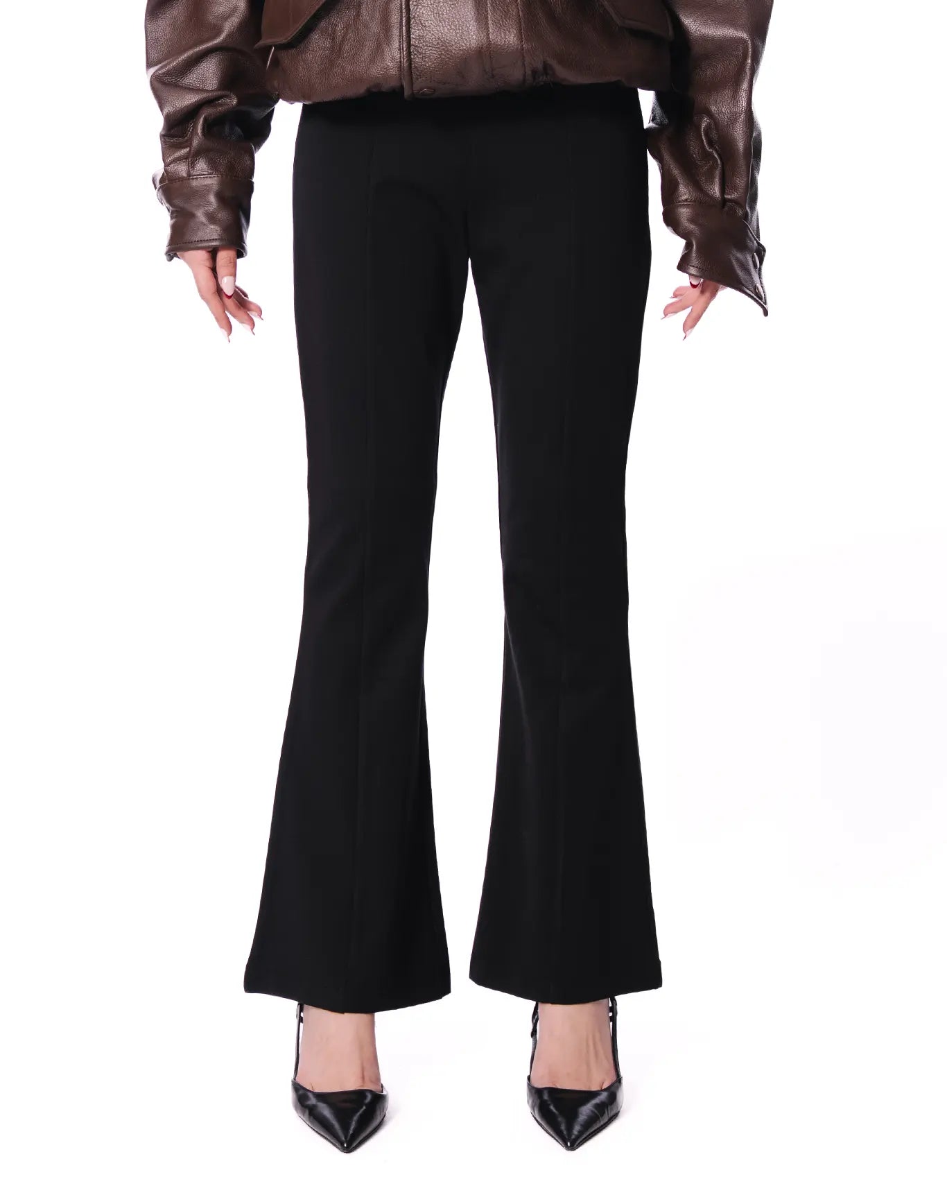 Koyo Black Black Luluknit Bootcut Pants - CULT - haider
