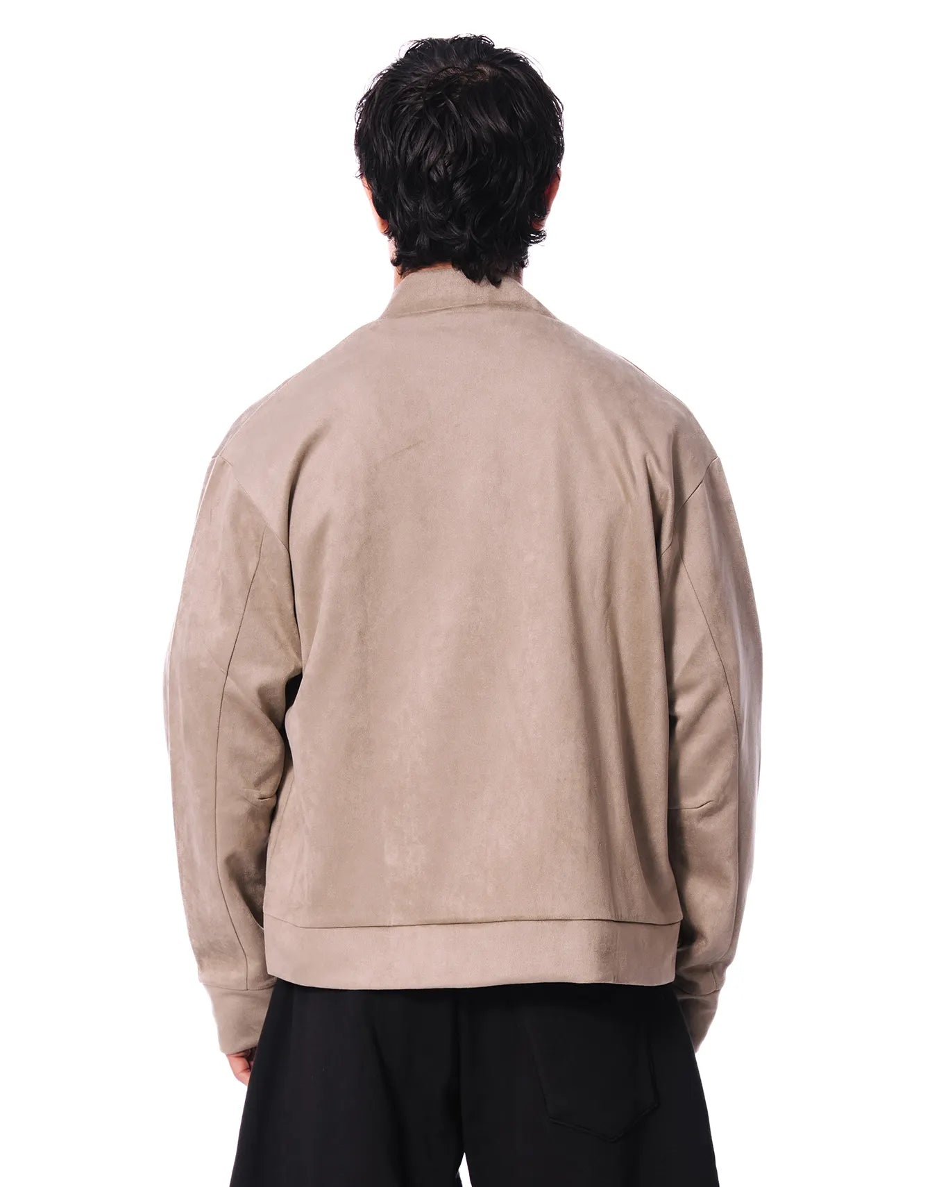 Koyo Grey Suede Varsity Jacket Silver Grey - CULT - haider